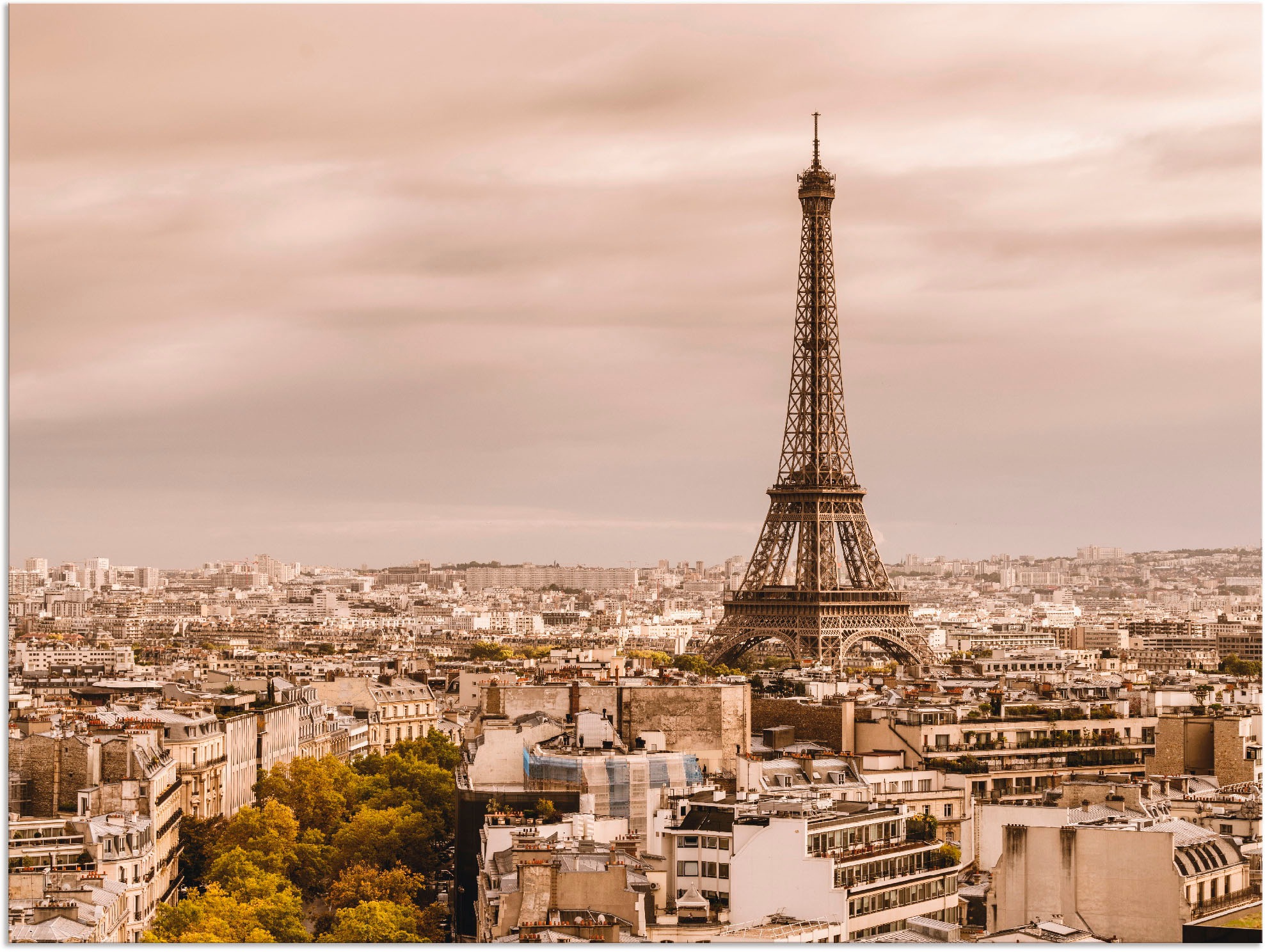 Artland Wandbild »Paris Eiffelturm I« Frankreich 1 Stk. tlg. als Alubild, O günstig online kaufen