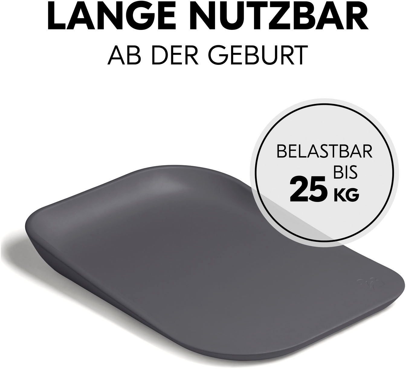 Hauck Wickelauflage »Change N Clean, anthracite«