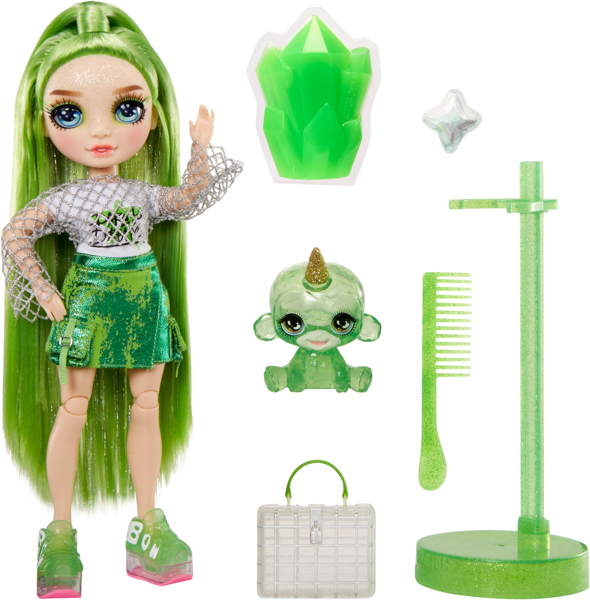 Rainbow High Anziehpuppe Classic Rainbow Fashion Doll Jade Green