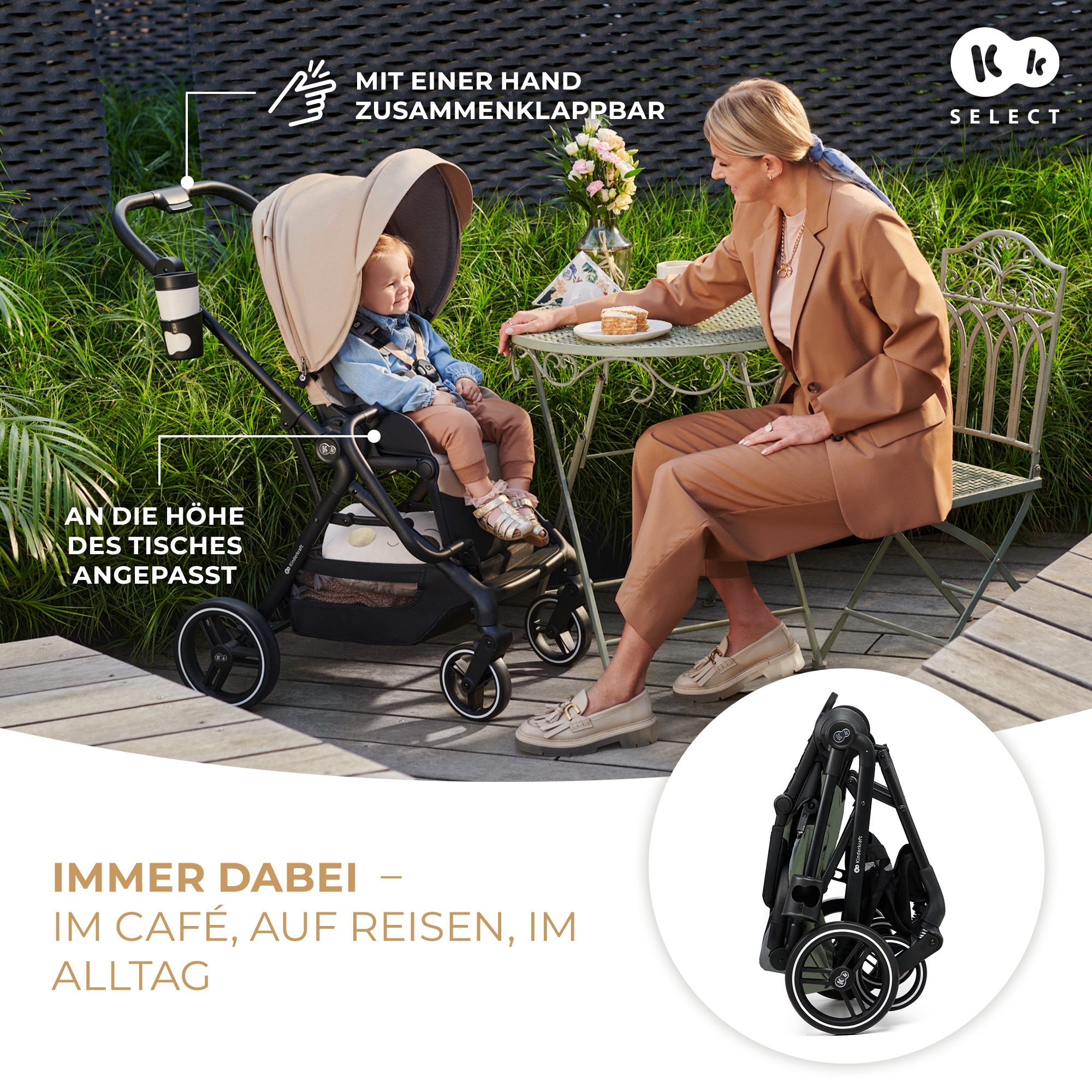 Kinderkraft Kombi-Kinderwagen »YOXI 2IN1« 22 kg