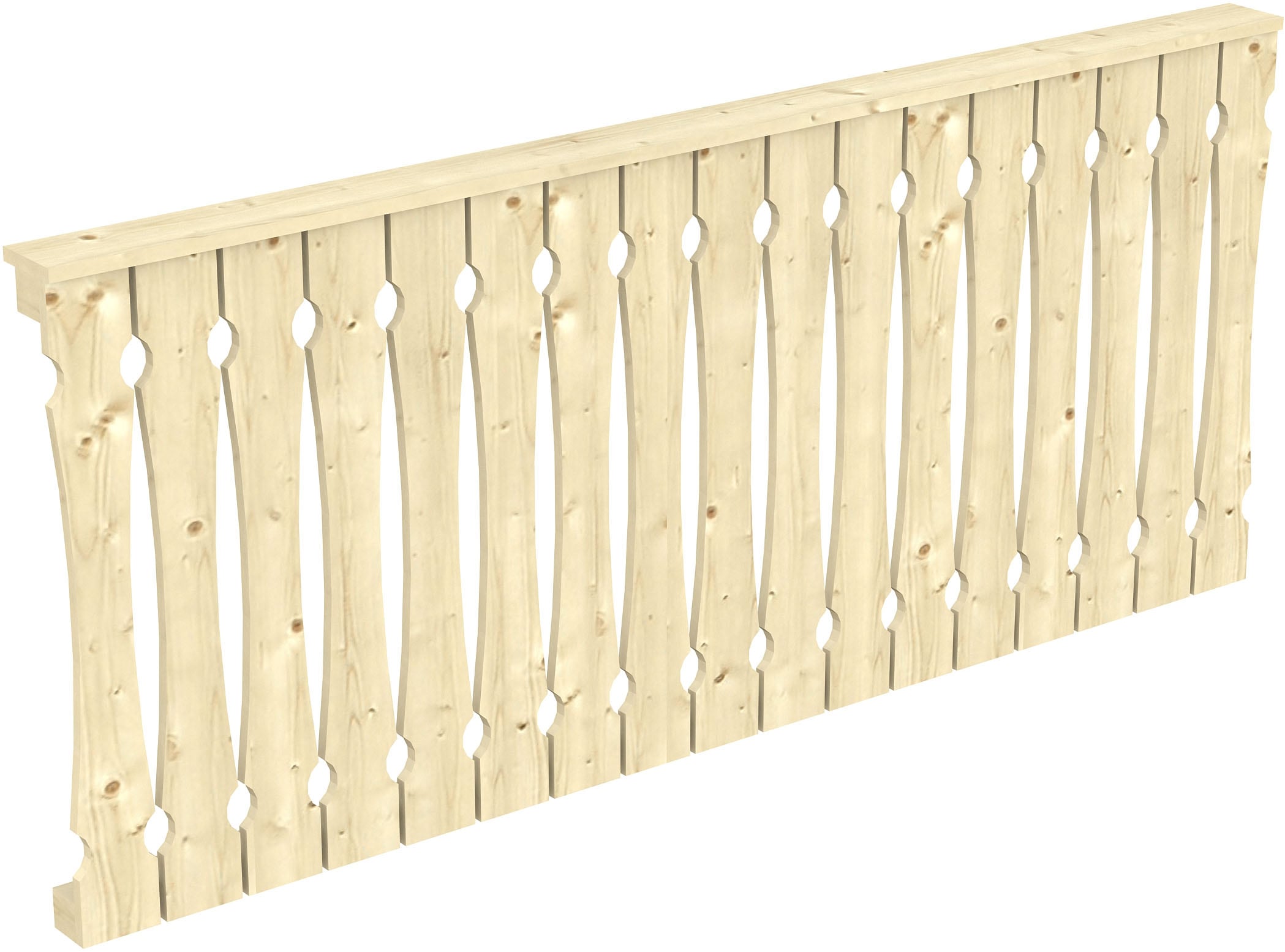 Skanholz Brüstungsgeländer »Balkonschalung« für die Front