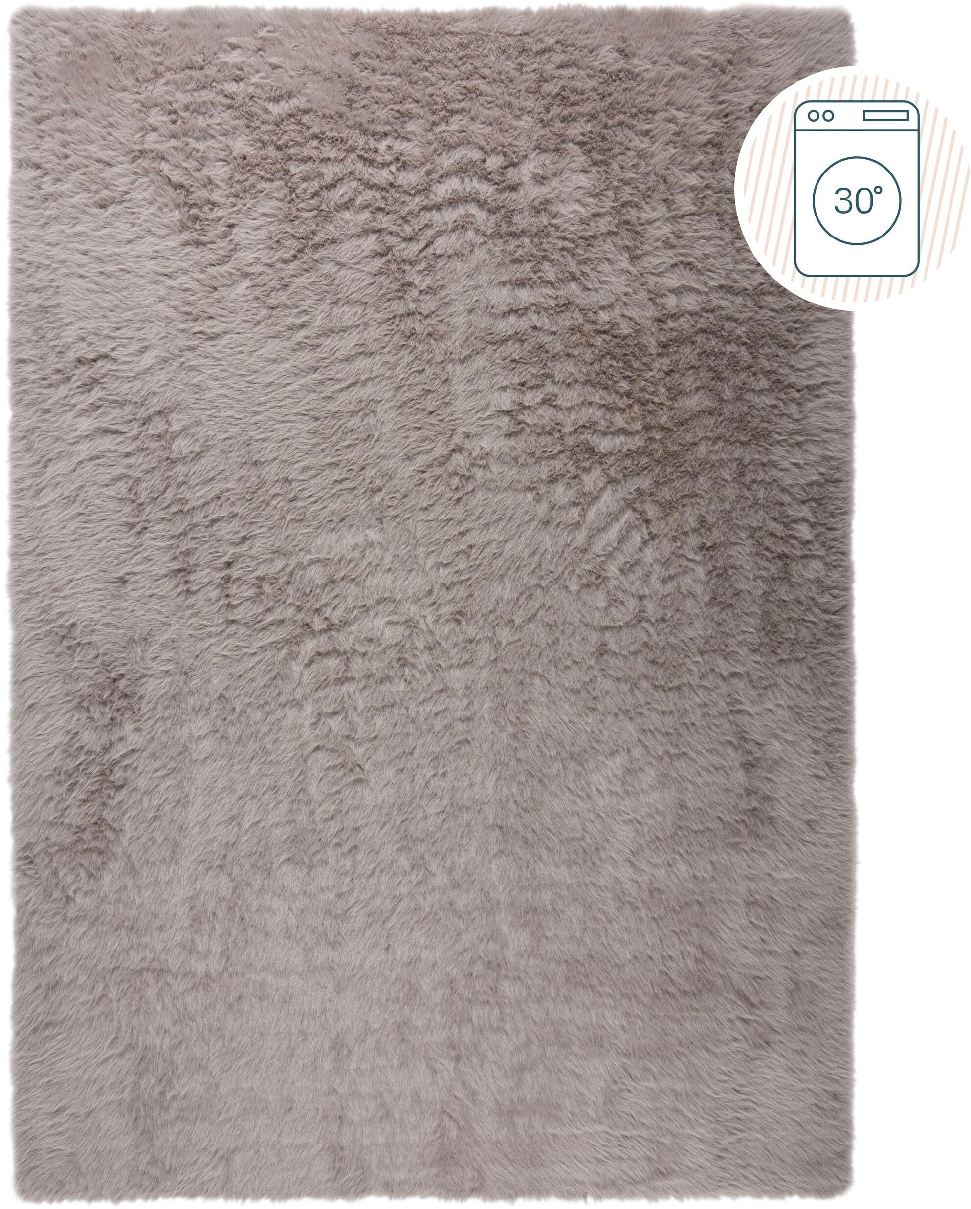 FLAIR RUGS Hochflor-Teppich »Alpine Faux Fur« rechteckig 35 mm Höhe waschba günstig online kaufen