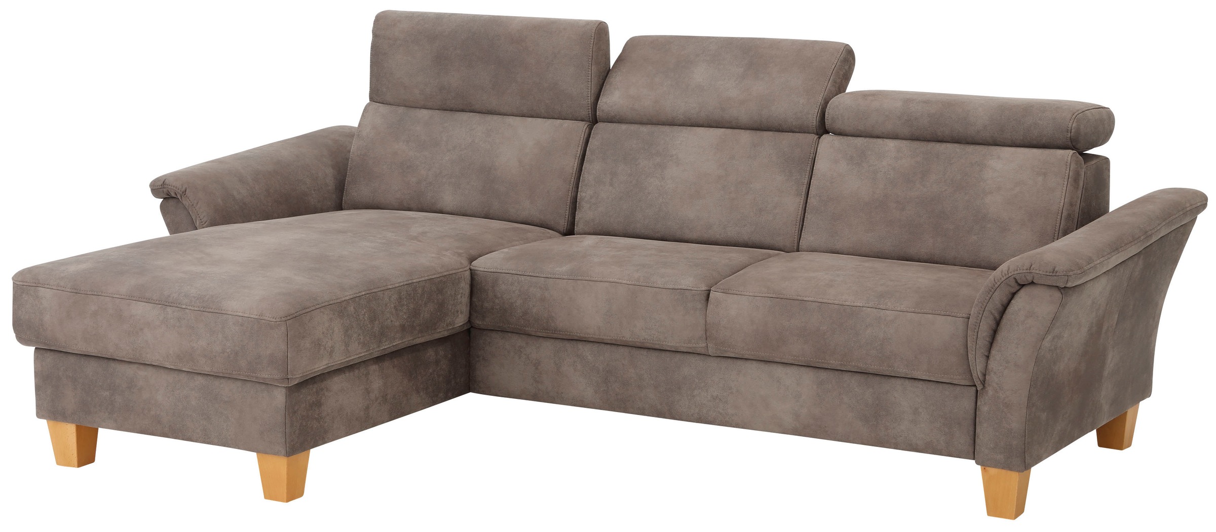 Home affaire Ecksofa »Conville L-Form«, Federkern, wahlweise mit Bettfunktion und Bettkasten bzw. Stauraum