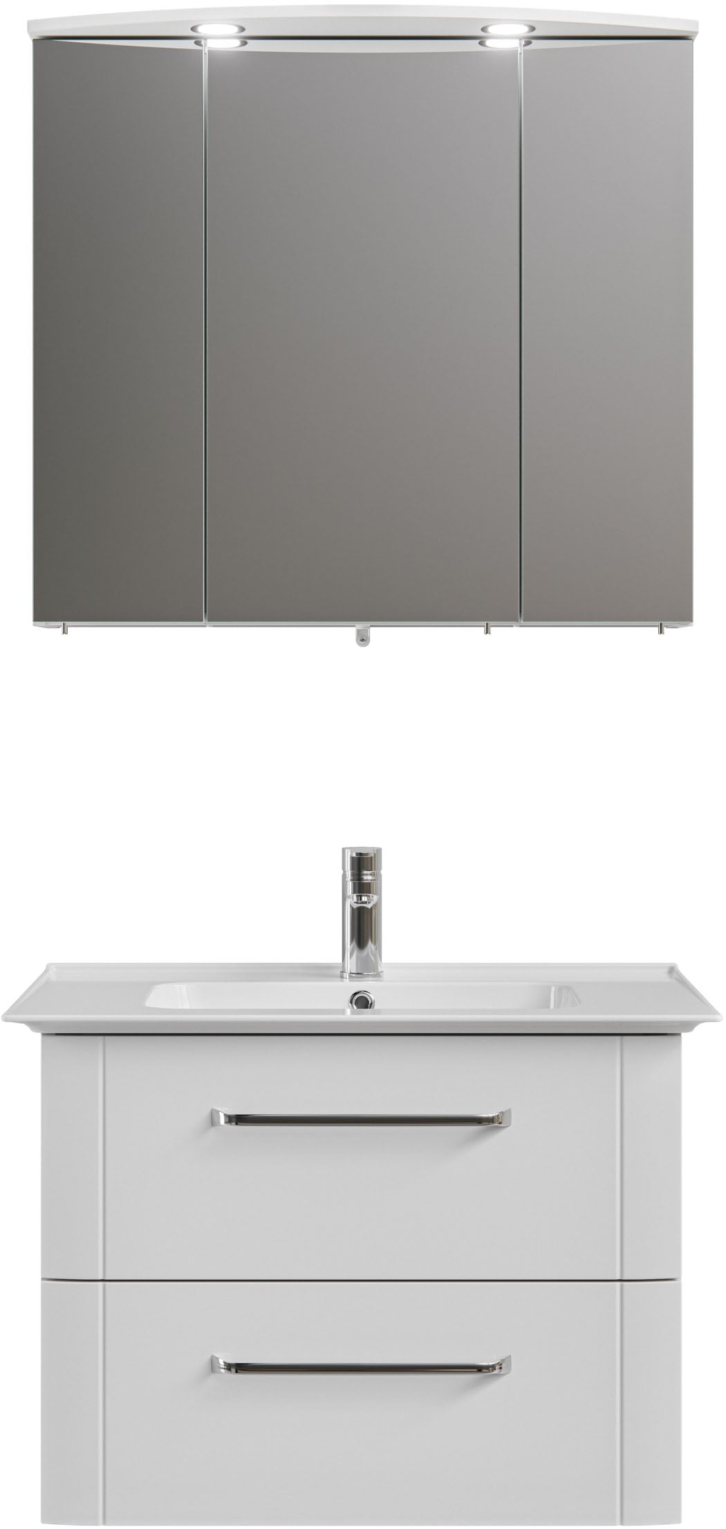 Saphir Badmöbel-Set »Serie 3006 2-teilig Keramik-Waschtisch mit Spiegelschr günstig online kaufen