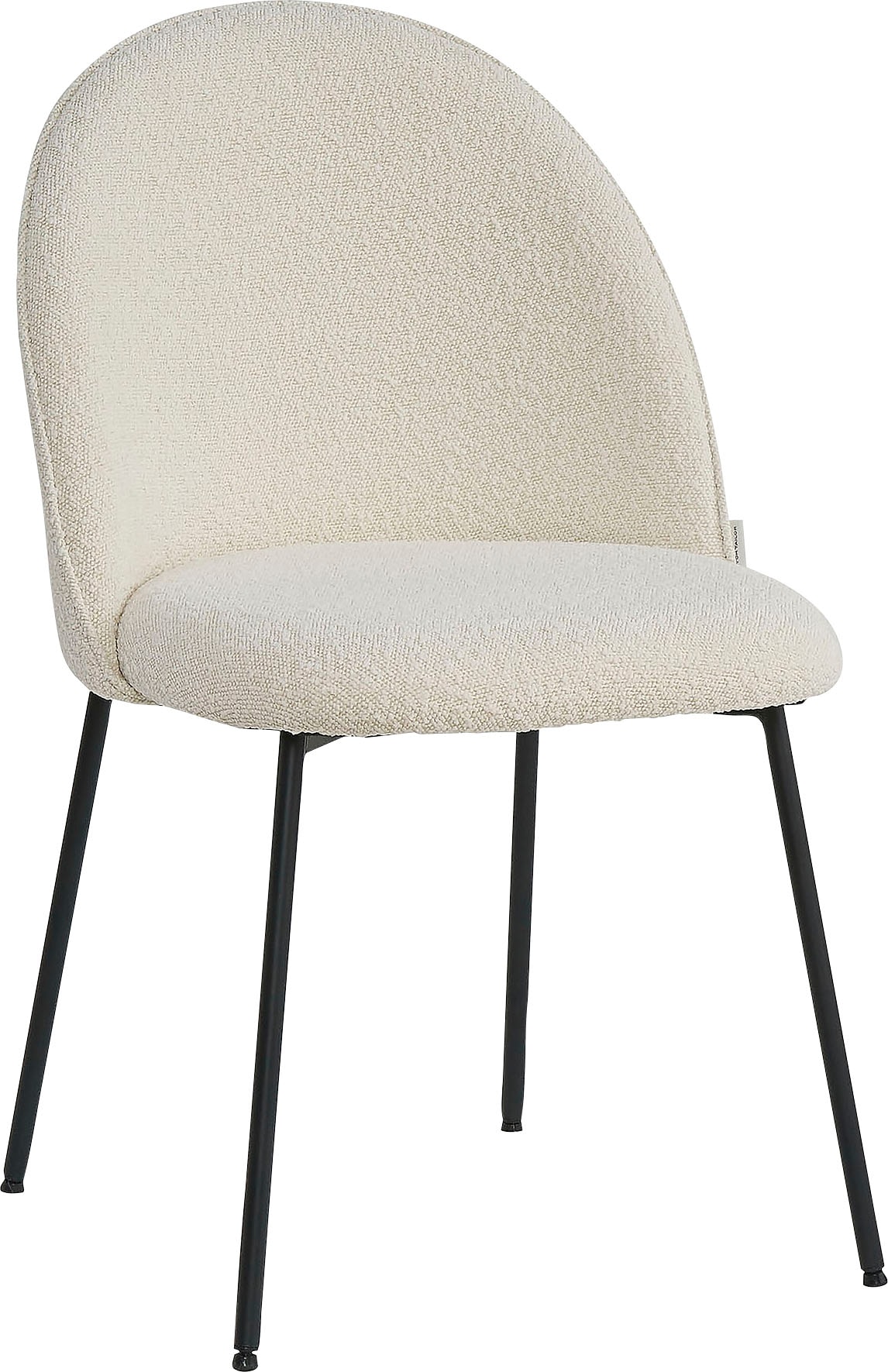 TOM TAILOR HOME Polsterstuhl, (Set), 2 St., Bouclé, mit abgerundeter Rückenlehne