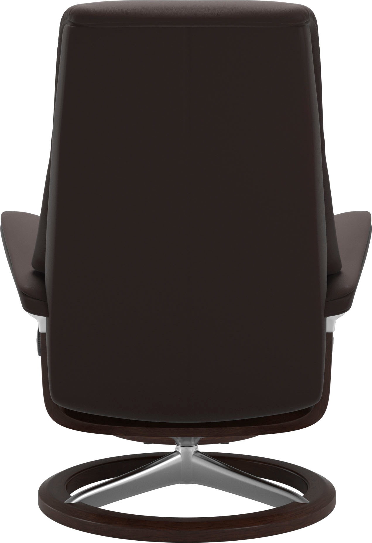Stressless® Relaxsessel »View«, (Set, Relaxsessel mit Hocker), mit Signature Base, Größe M,Gestell Braun