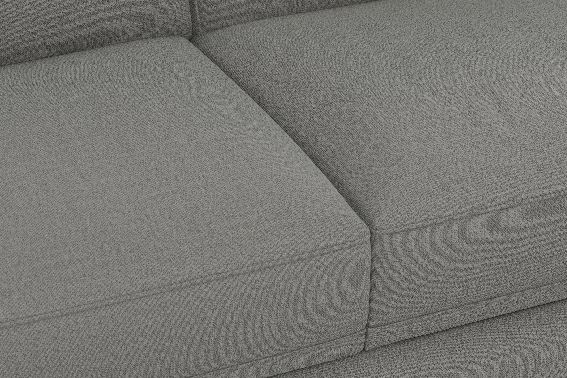 sit&more Wohnlandschaft »Dundee U-Form« mit Federkern und Edelstahlfüßen, wahlweise mit Kopfteilverstellung