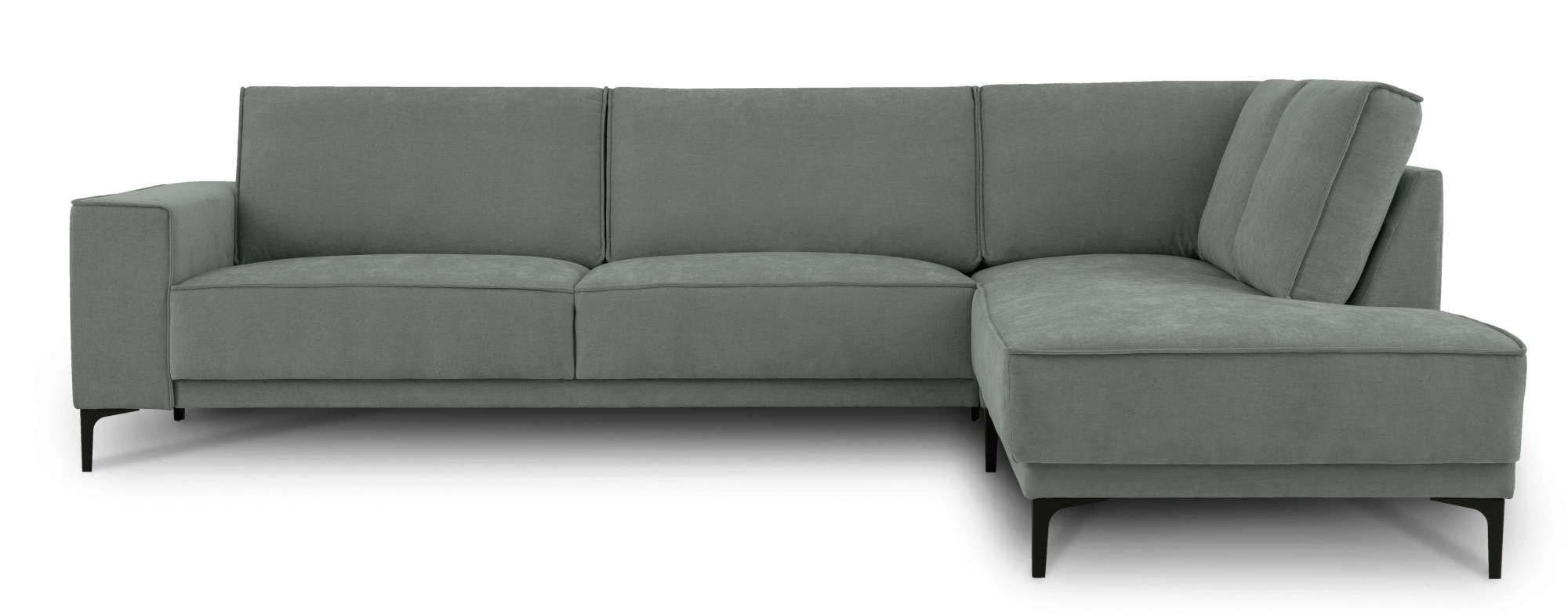 Places of Style Ecksofa »Polsterecke Oland, Struktur, Flachgewebe, Luxus-Mi günstig online kaufen
