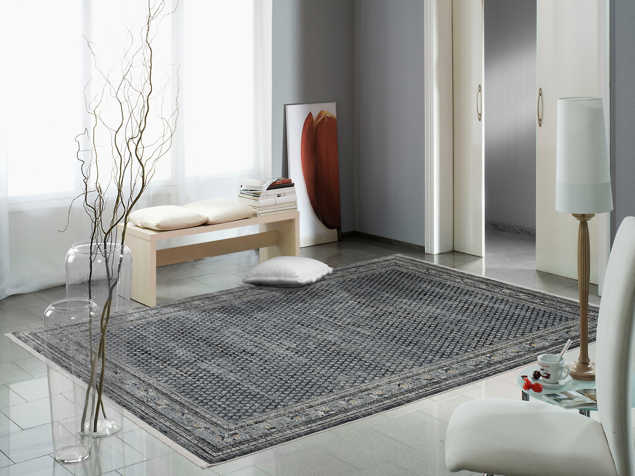 OCI DIE TEPPICHMARKE Teppich »BESTSELLER MIRI«, rechteckig, 8 mm Höhe, Vintage Optik mit feinem Glanz und feinen Fransen, Wohnzimmer