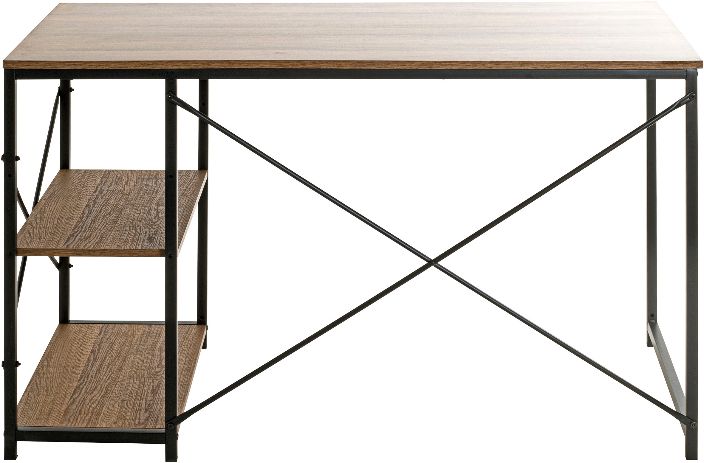 HAKU Schreibtisch »Arbeitstisch, Bürotisch« 1 Stk. tlg. rechteckig - aus Holzwerkstoff Braun B/T/H 120/60/74 cm