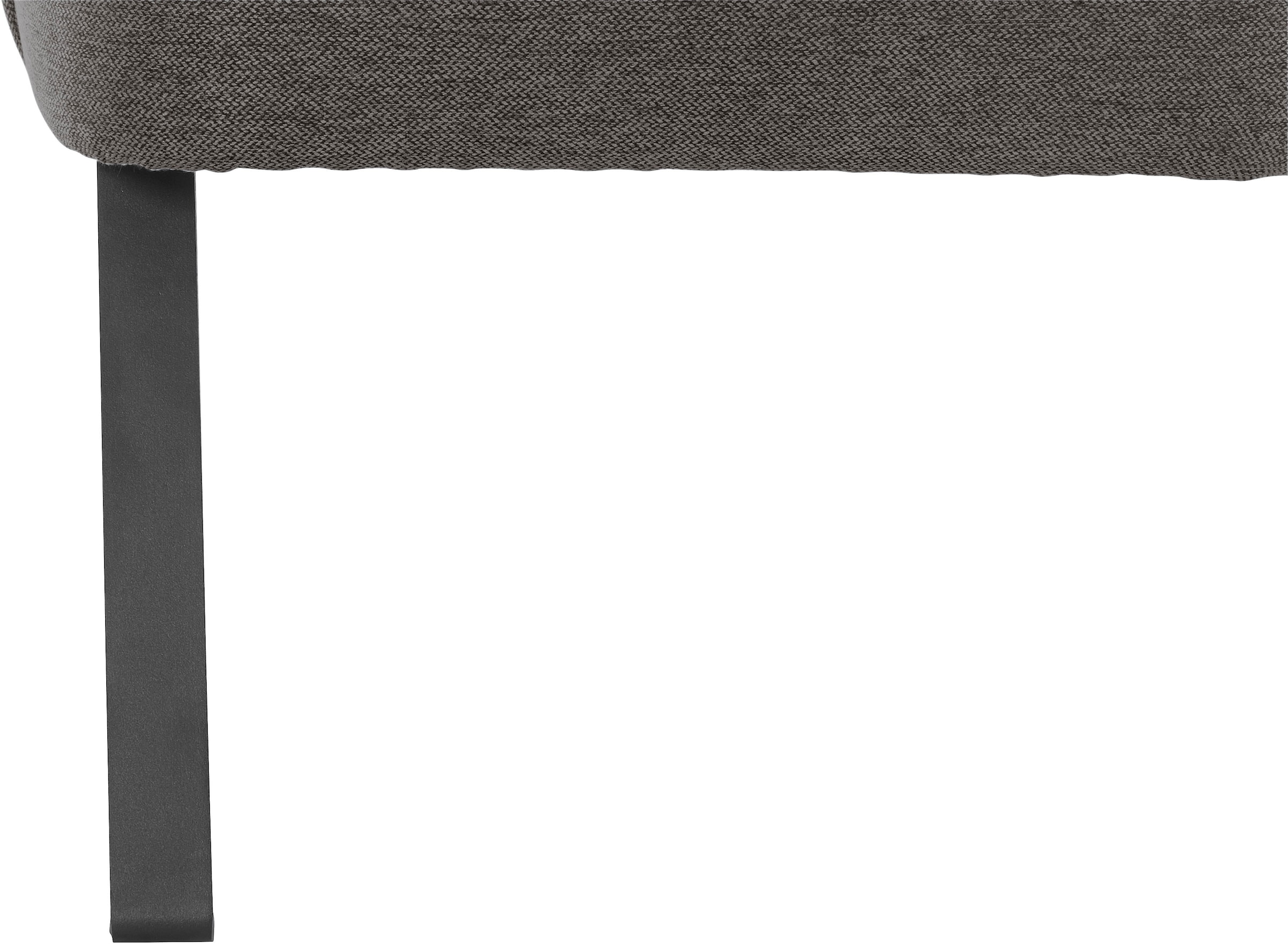 exxpo - sofa fashion Sessel »Americano, Loungesessel« mit Keder und Metallfüßen, Bezug in verschiedenen Qualitäten, 1 Stck.