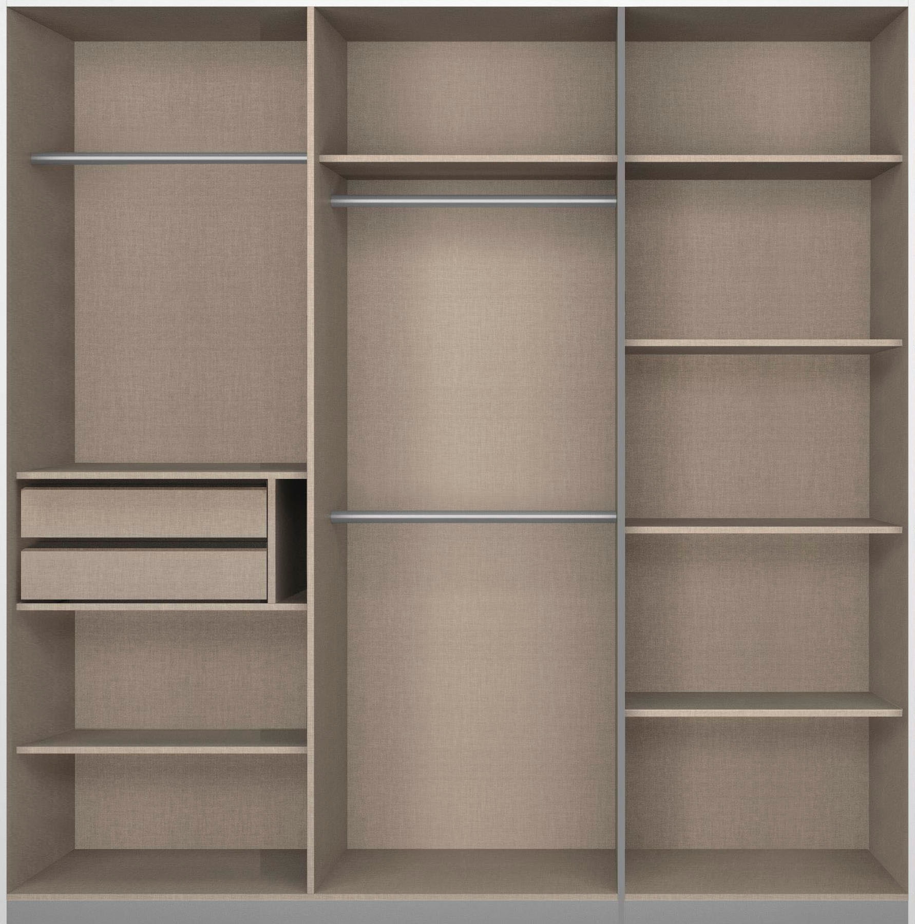 rauch Schwebetürenschrank »Kepan« mit umfangreicher Innenausstattung und Passepartout