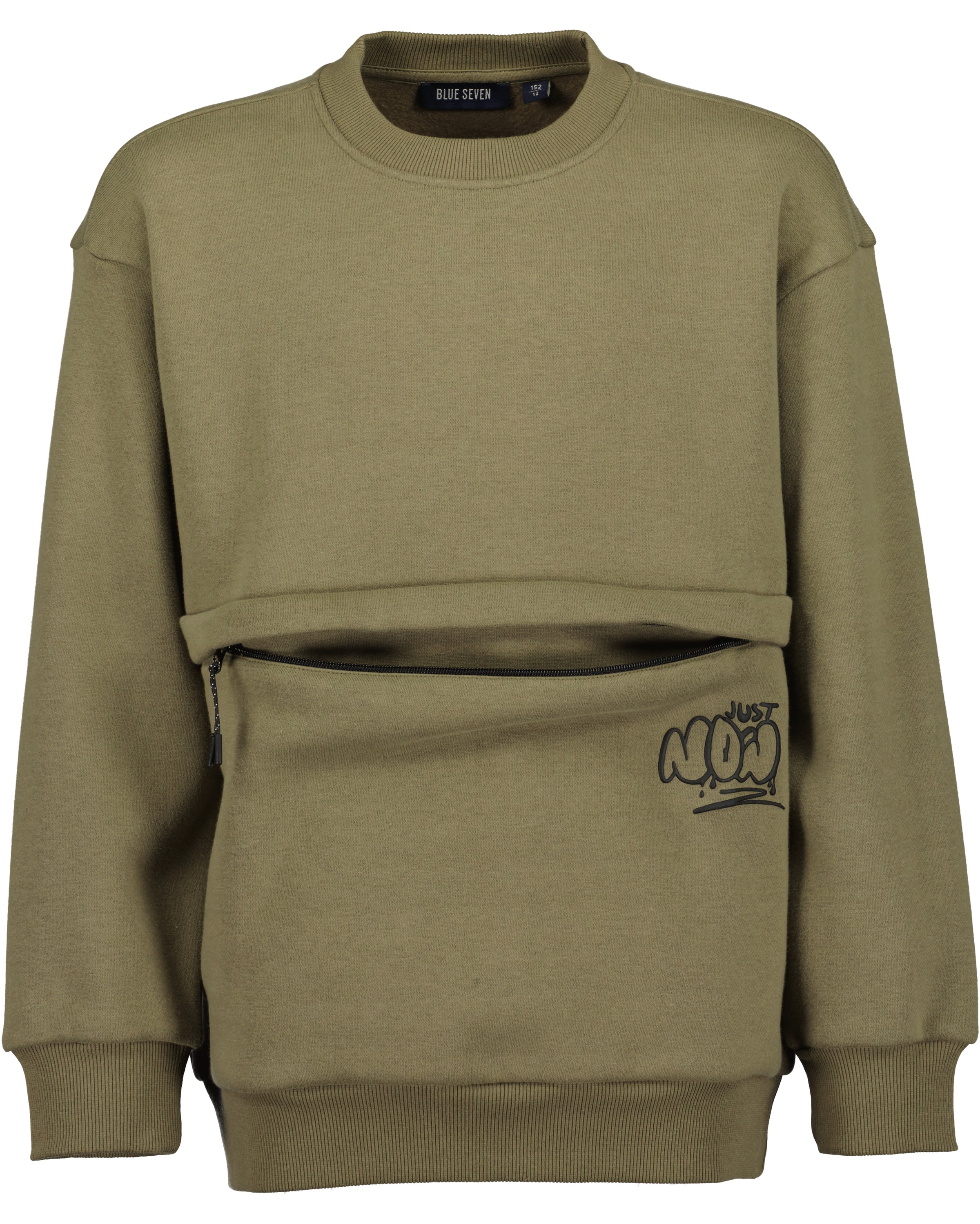 Blue Seven Sweatshirt , mit praktischer Reißverschlusstasche
