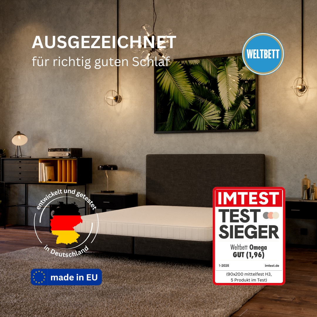 WELTBETT Komfortschaummatratze »Omega«, 18 cm hoch, (1 St., 1-tlg.)