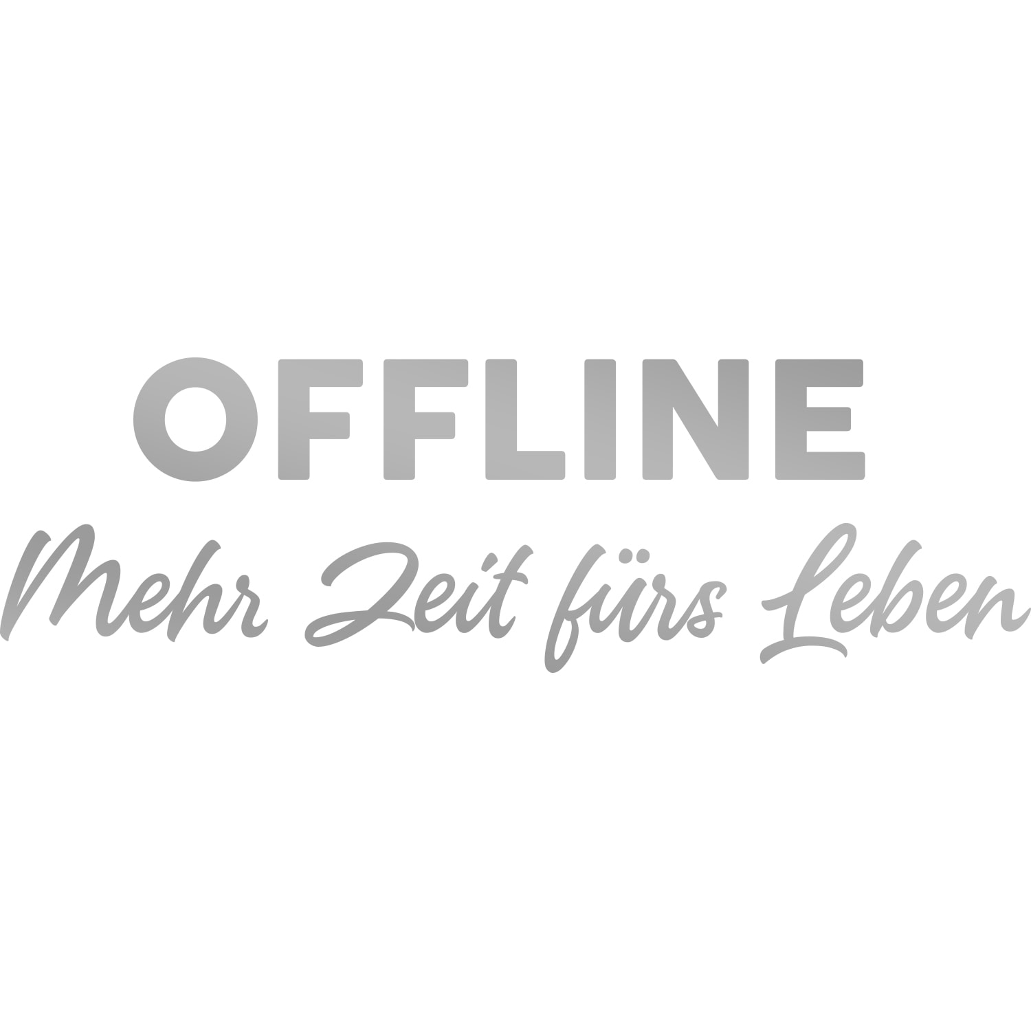 my home Wandtattoo »Offline Mehr Zeit fürs Leben«, (1 St.), Wandaufkleber, günstig online kaufen