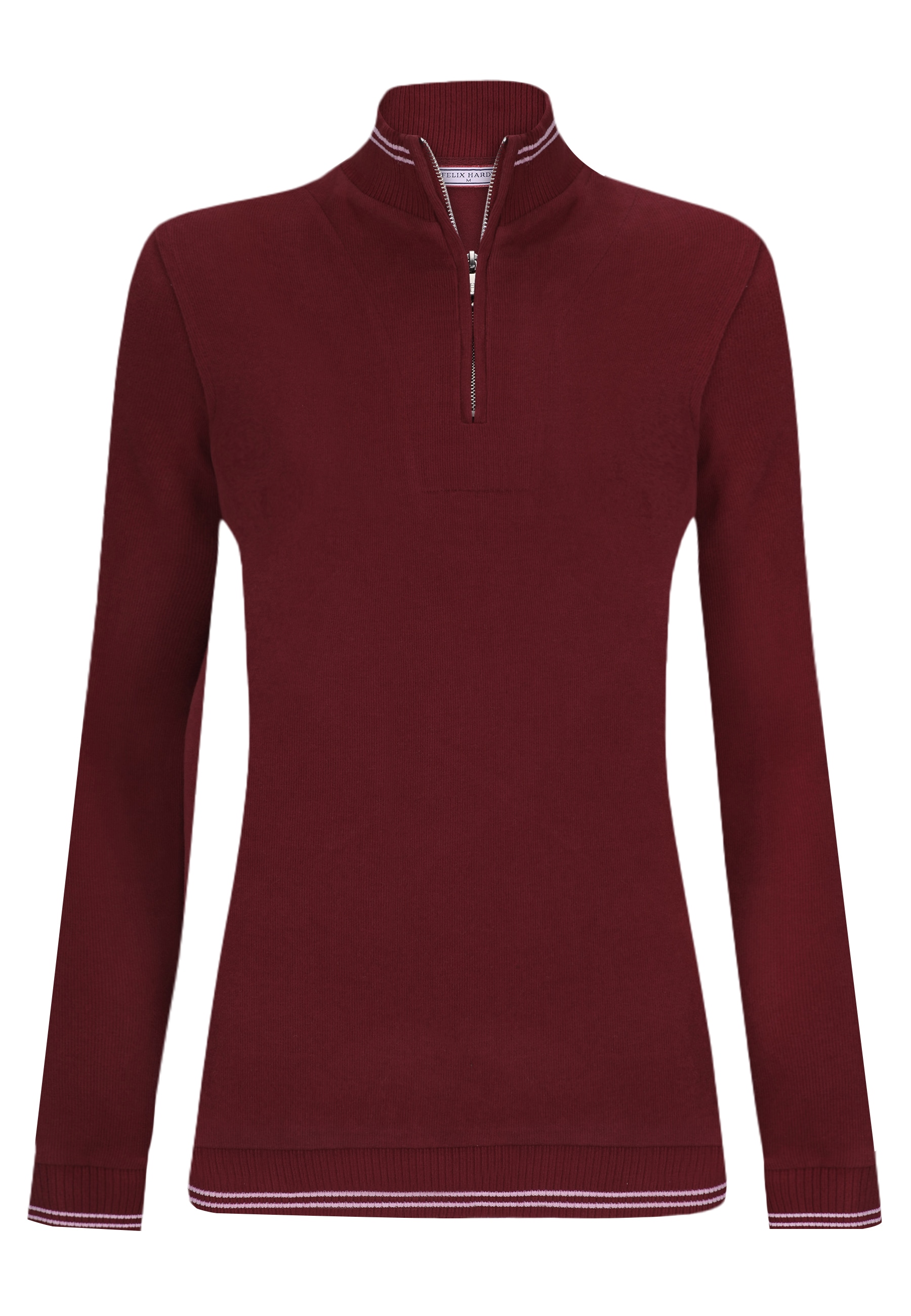 Felix Hardy Stehkragenpullover »Strickpullover mit halbem Reißverschluss«