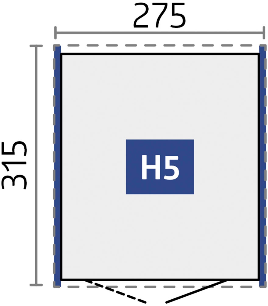 Biohort Gerätehaus »HighLine Gr. H5« quarzgrau-metallic