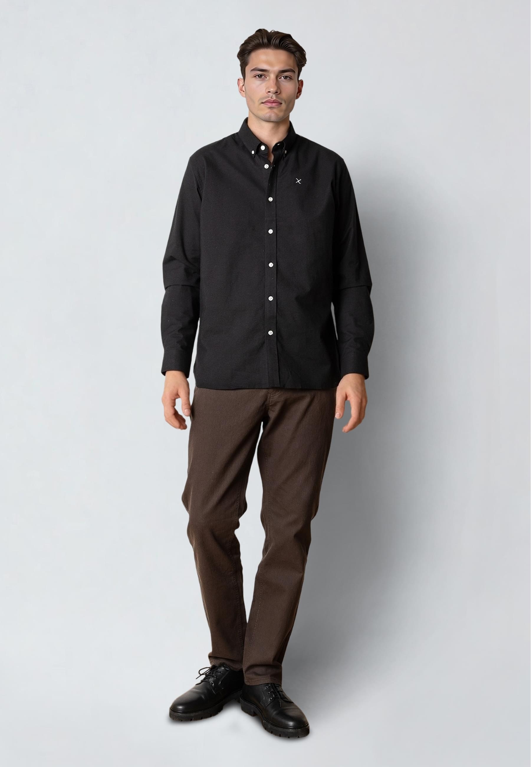 Clean Cut Copenhagen Langarmhemd »Clean Cut Copenhagen Oxford Stretch Plain L/S« 1 Stk.