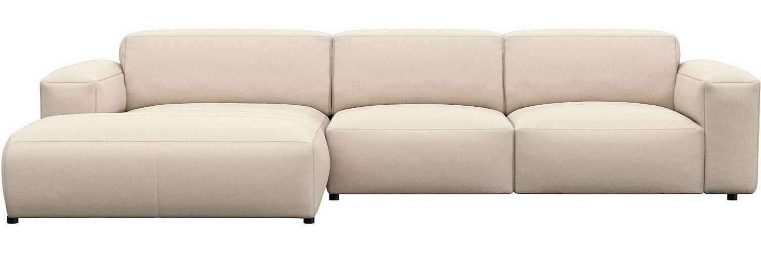 FLEXLUX Ecksofa »Lucera bequem und komfortabel durch hochwertigen Sitzaufba günstig online kaufen