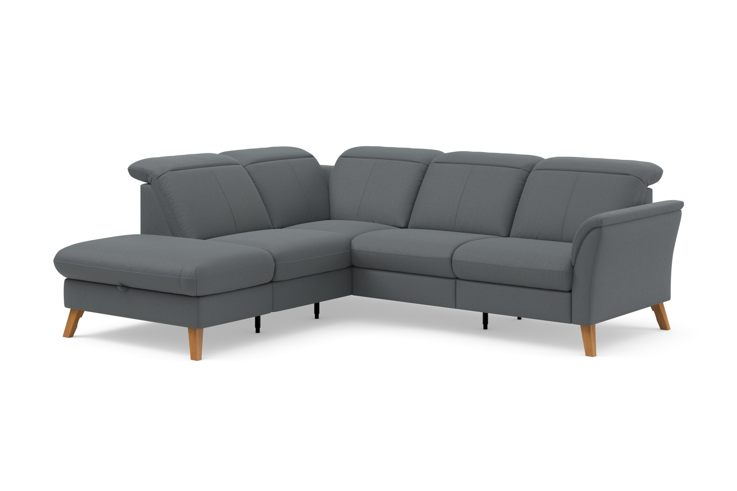sit&more Ecksofa »Romero L-Form«, wahlweise mit oder ohne TV-Funktion, Bettfunktion, Bettkasten