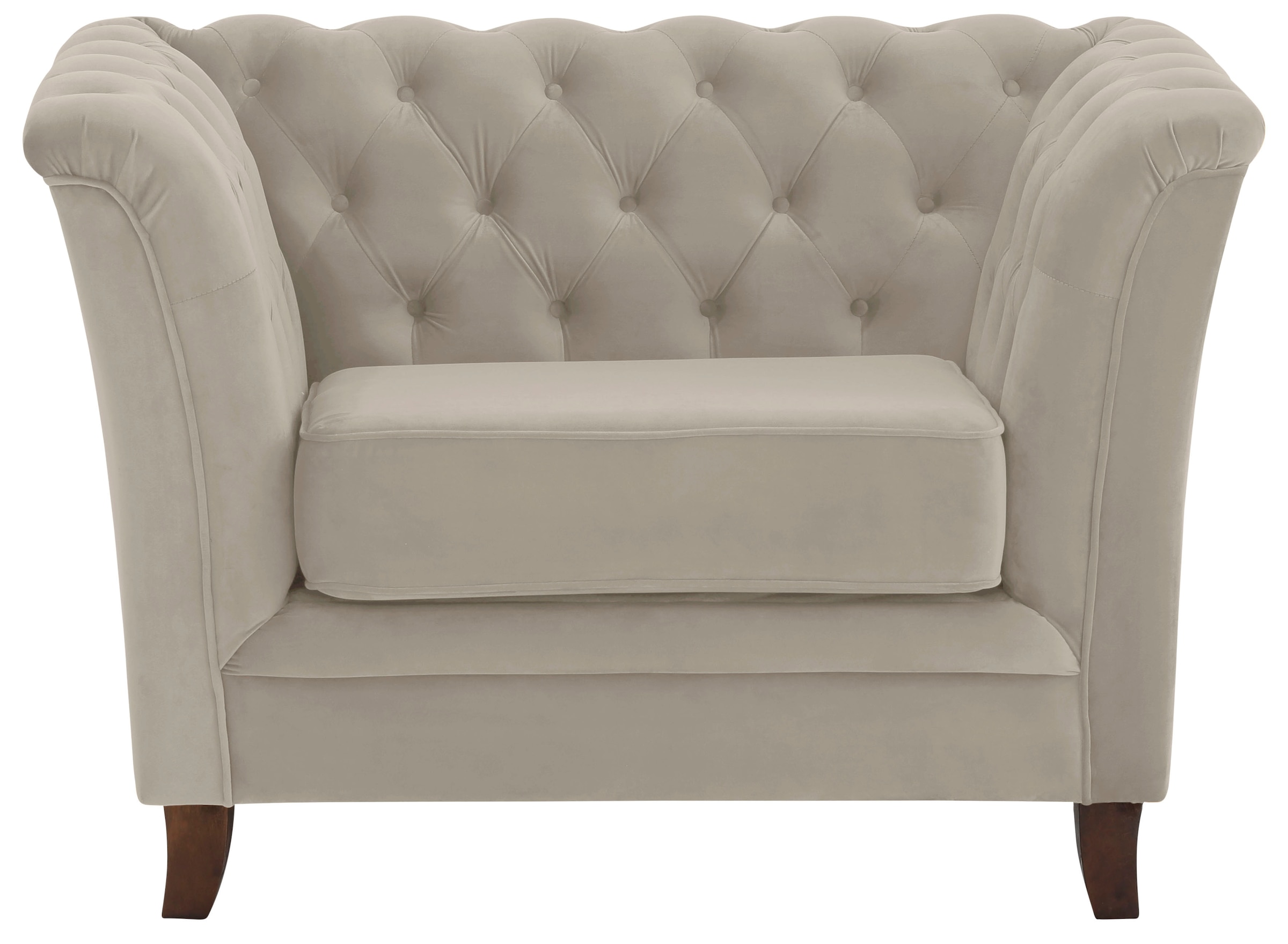 Home affaire Chesterfield-Sessel »Dover Sessel«, passend zur "Dover"-Serie mit Knopfheftung und losem Sitzkissen