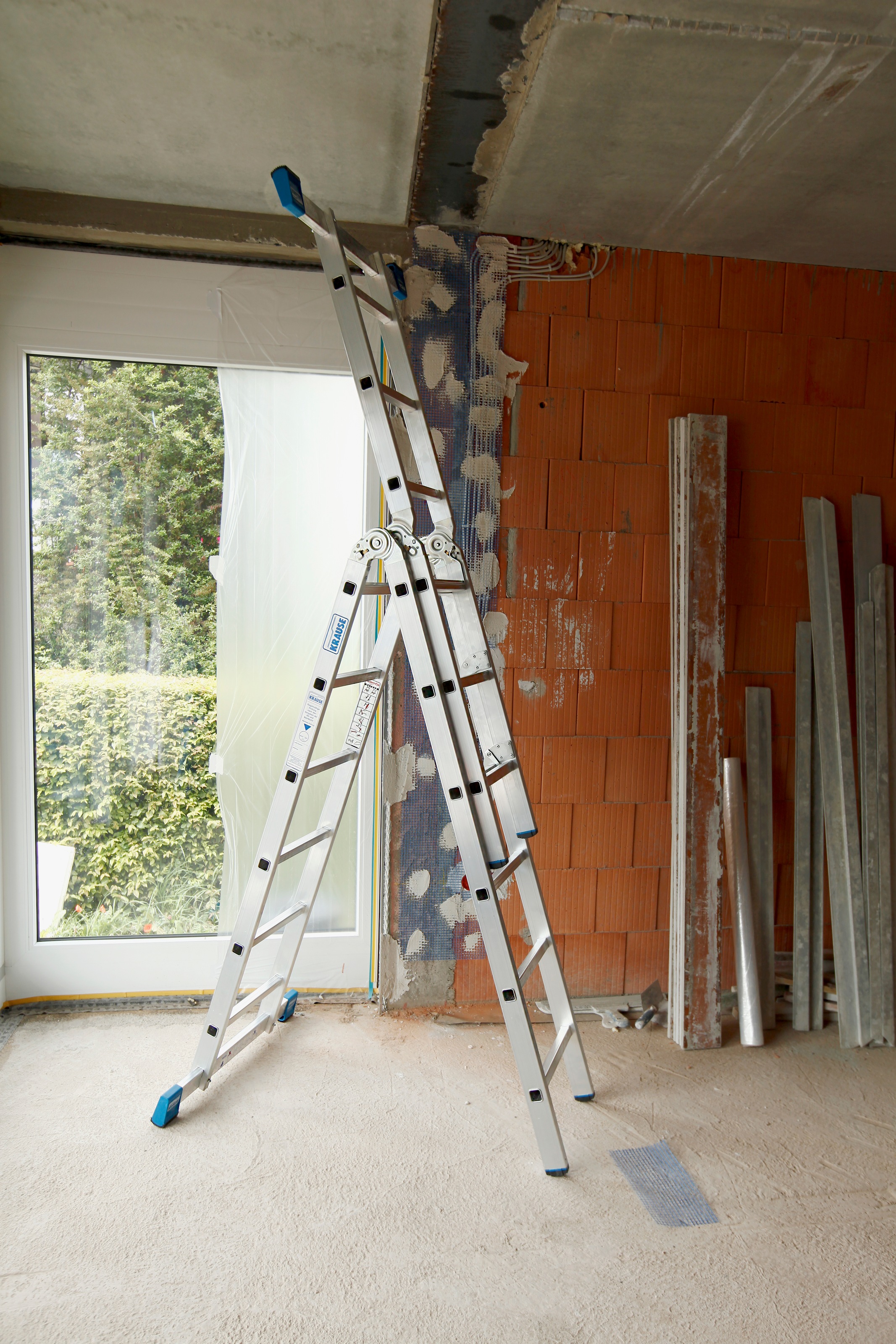 KRAUSE Gelenkleiter »Stabilo«, Combileiter mit 2x3 und 2x6 Sprossen