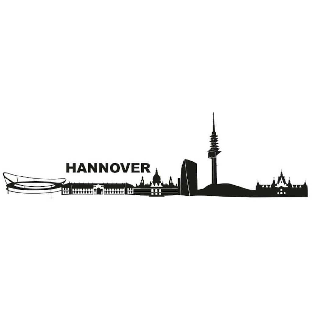 Wall-Art Wandtattoo »XXL Stadt Skyline Hannover 120cm«, (1 St.)