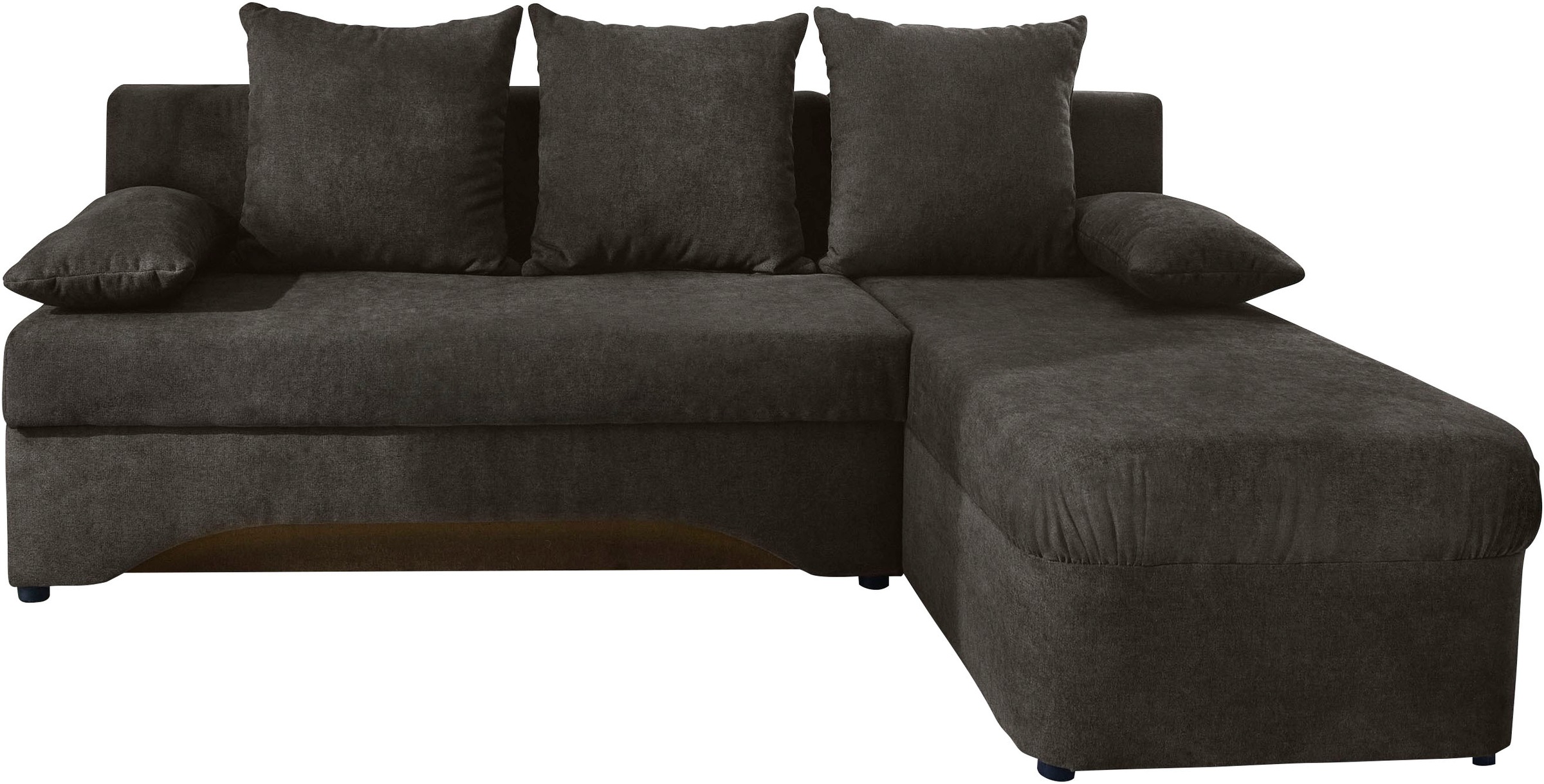 Jockenhöfer Gruppe Ecksofa »Starlight, L-Form, mit dimmbarer LED-Beleuchtung«, Gästebettfunktion; Stauraum/Bettkasten, mit Kissen