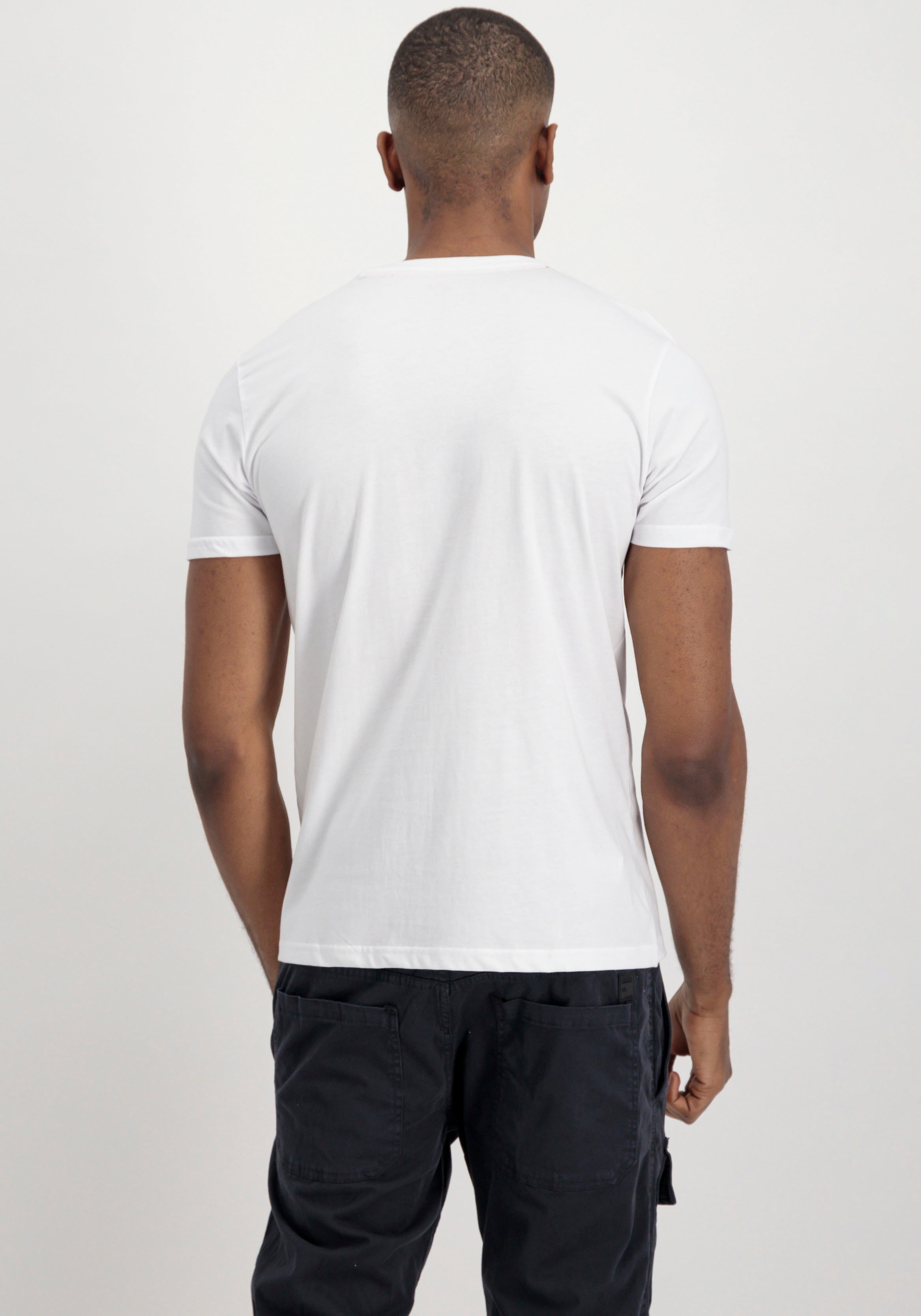 Alpha Industries Rundhalsshirt »Label T 2 Pack«, (Packung, 2 tlg., 2er-Pack)