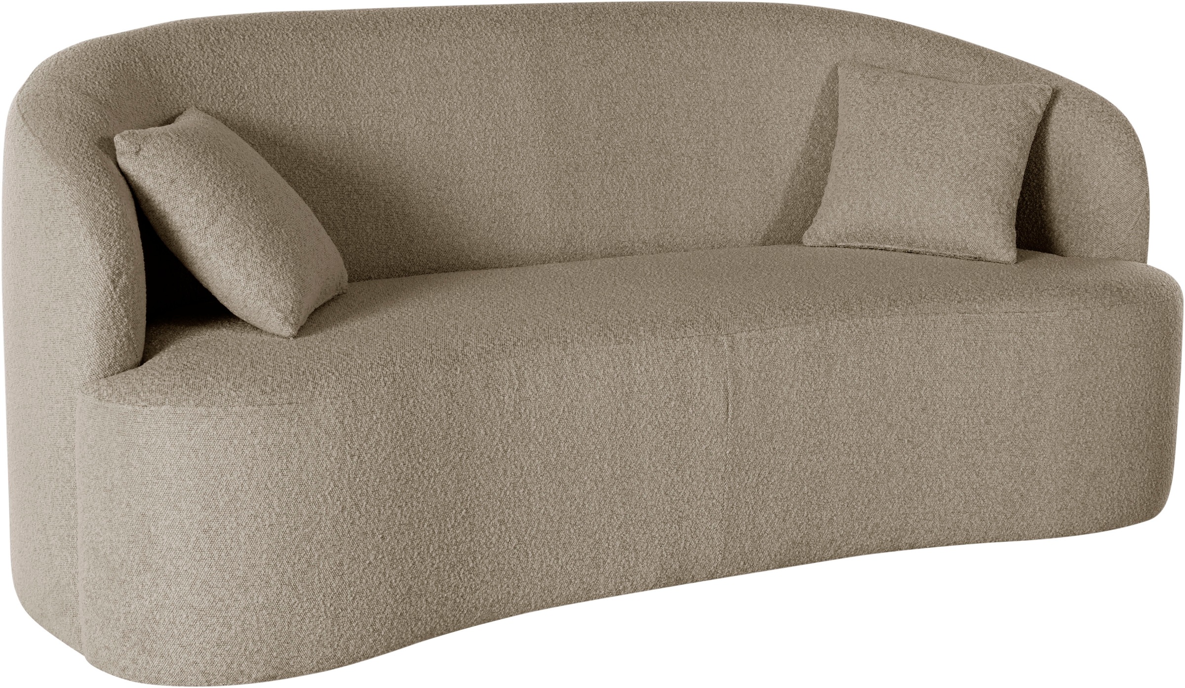 LeGer Home by Lena Gercke 3-Sitzer "Dilara" gerundete Rückenlehne und Front günstig online kaufen