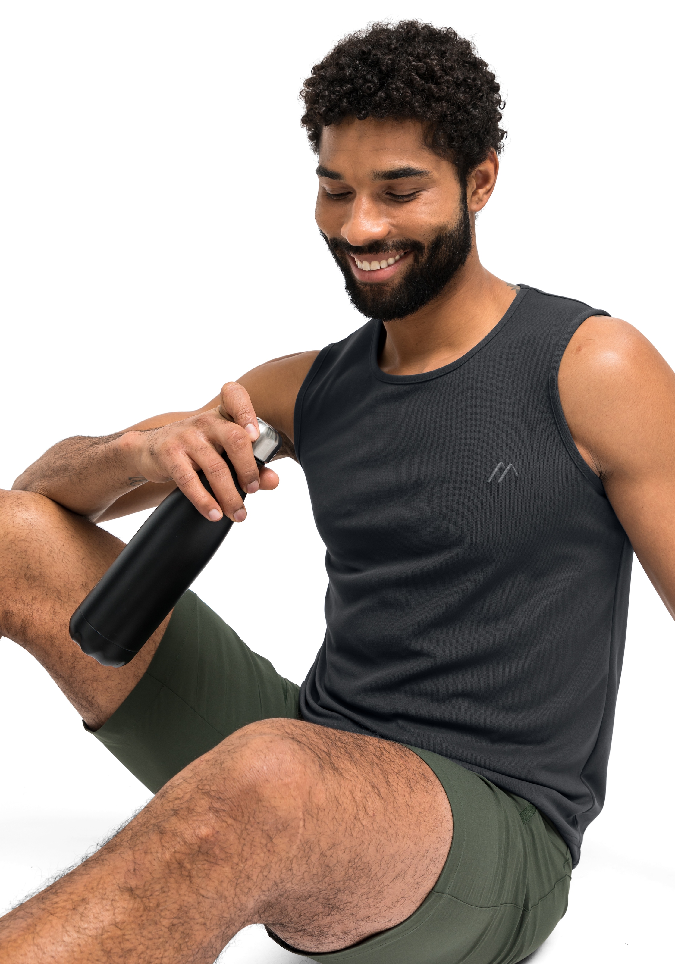 Maier Sports Funktionsshirt »Peter« Herren Tanktop, leichtes ärmelloses Shirt, Rundhals, Regular Fit