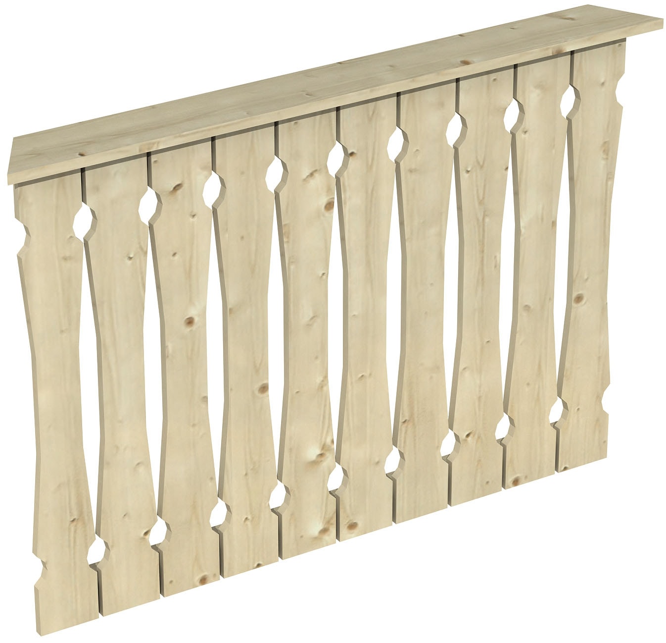 Skanholz Brüstungsgeländer »Balkonschalung«