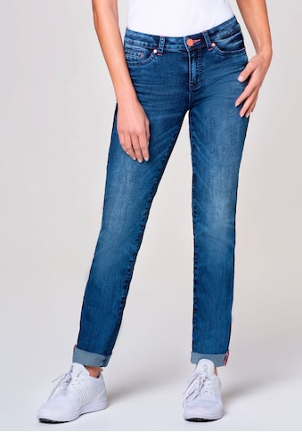 SOCCX Gerade Jeans, mit vielen neonfarbenen Details kaufen