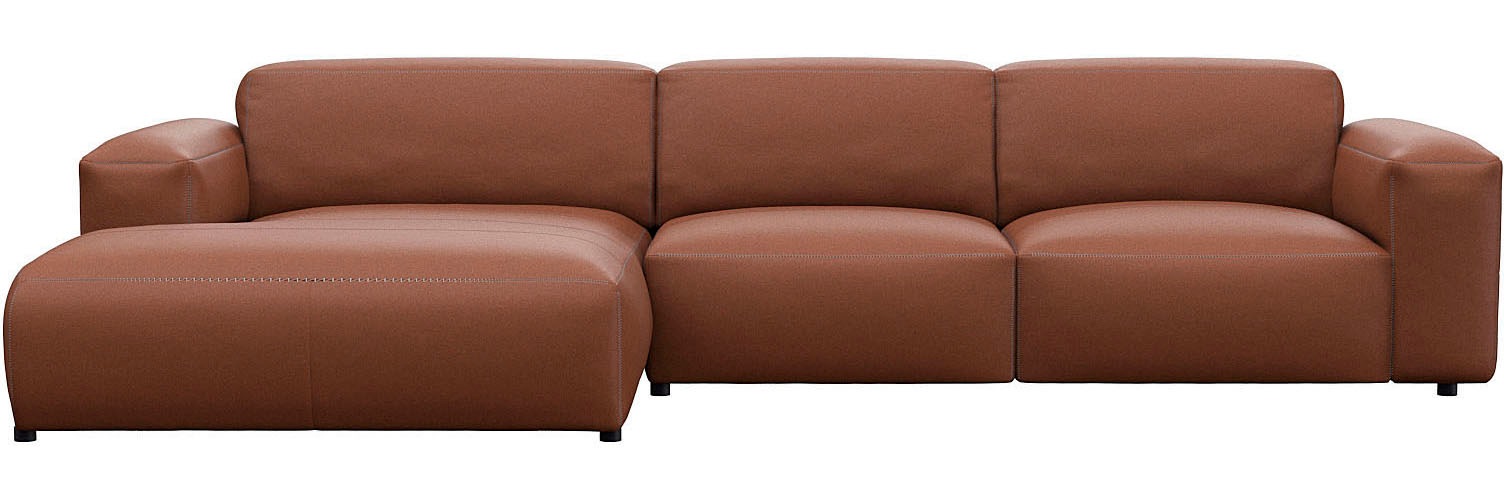 FLEXLUX Ecksofa »Lucera bequem und komfortabel durch hochwertigen Sitzaufba günstig online kaufen