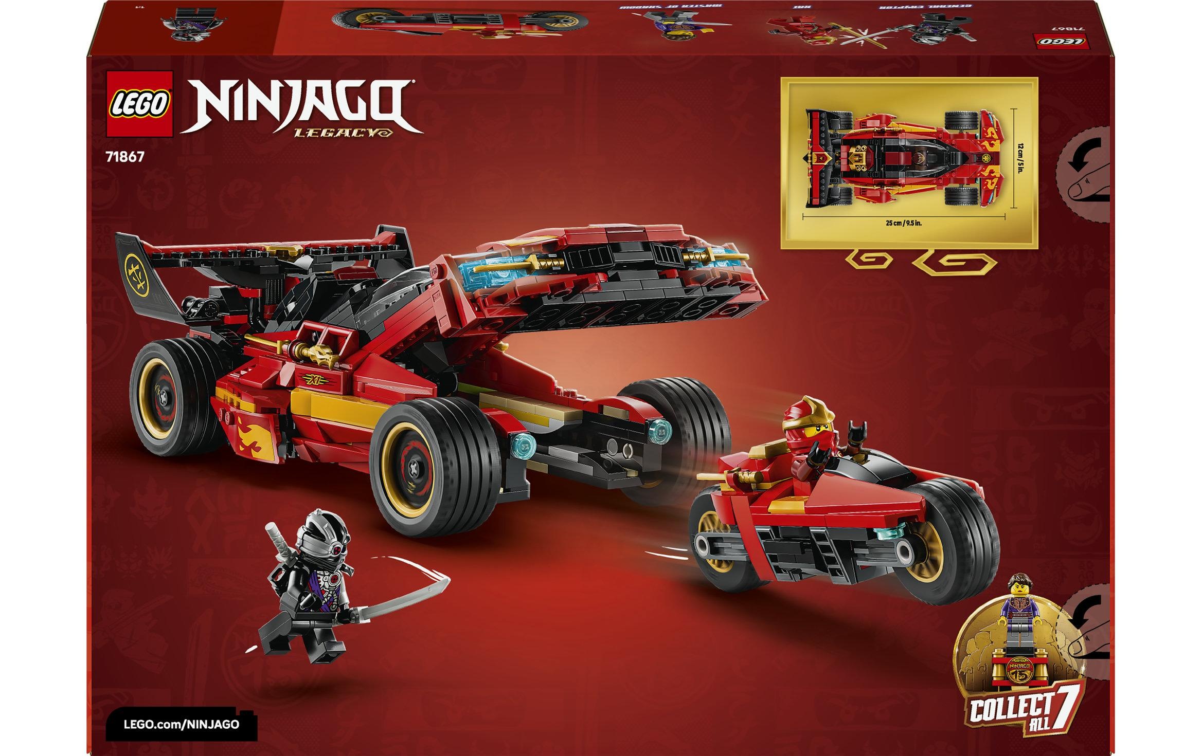 LEGO® Konstruktionsspielsteine »15-jähriges Jubiläum: X-1 Ninja Supercar (71867), LEGO Ninjago« Made in Europe