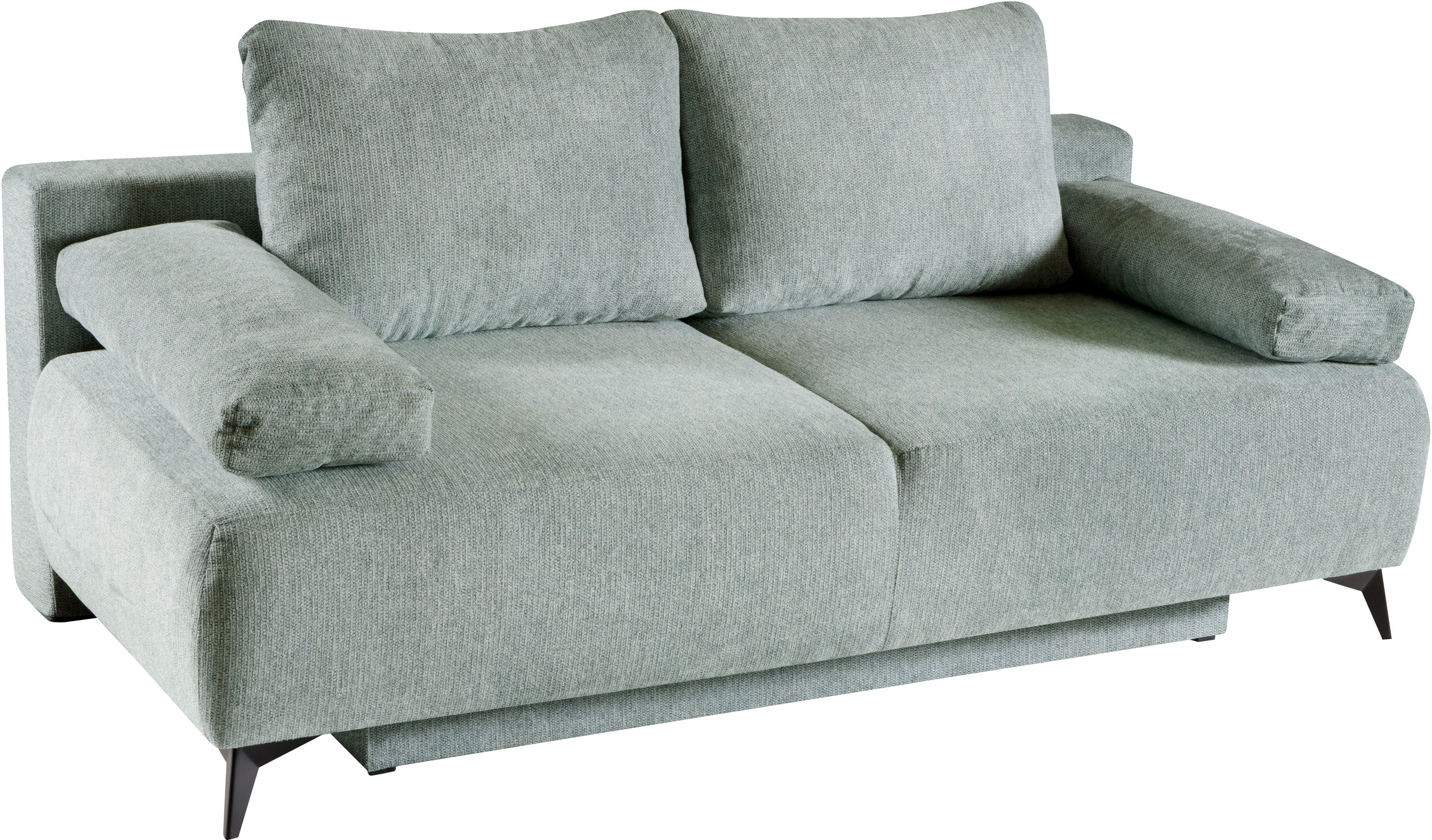 WERK2 Schlafsofa »Viktoria mit Komfortsitz- und Liegehöhe, Breite 200cm,«, bequemes 2-Sitzer Schlafcouch mit Bettkasten