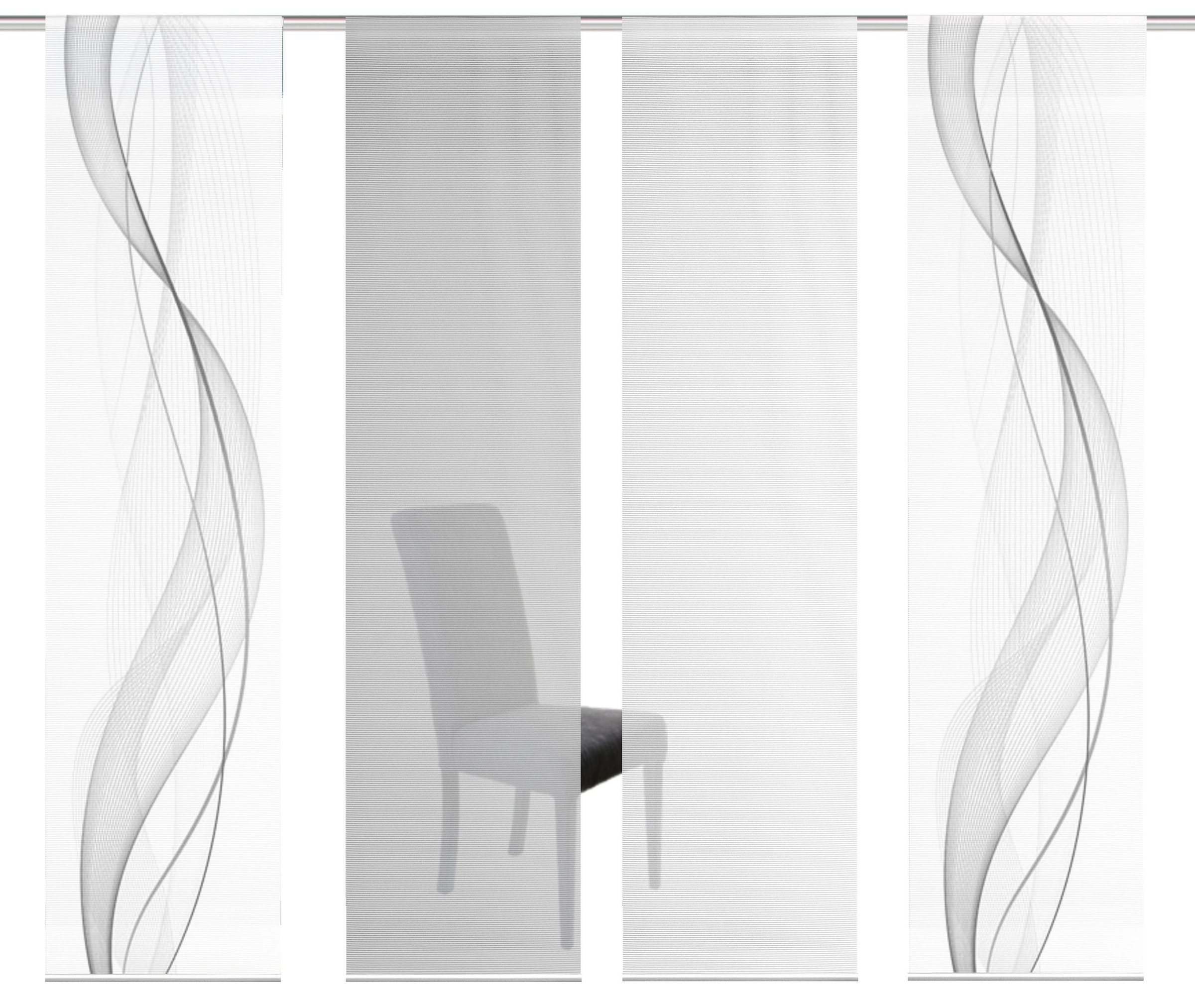 Vision S Schiebegardine »4ER SET HEIGHTS« Paneelwagen 4 Stk. tlg. HxB: 260x günstig online kaufen