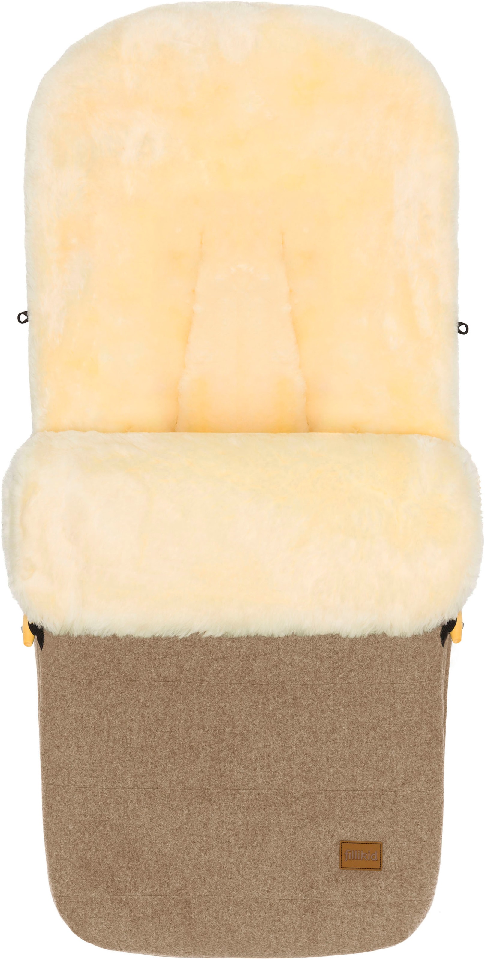 FILLIKID Fußsack »Bernina Wool, Winterfußsack« braun/braun