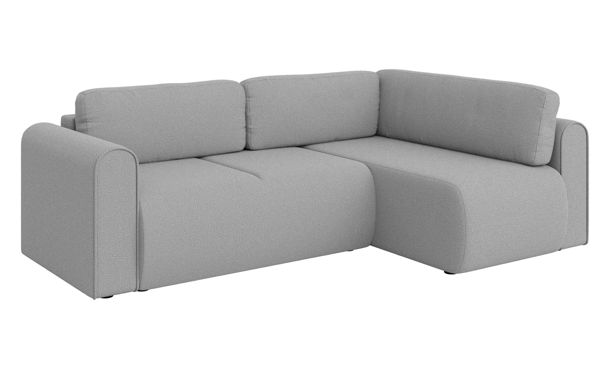 INOSIGN Ecksofa »Zacharia wahlweise Schlafsofa mit Bettkasten, B/T/H 250/166/86 cm«, L-Form mit Wellenunterfederung, Ottomane rechts oder links bestellbar