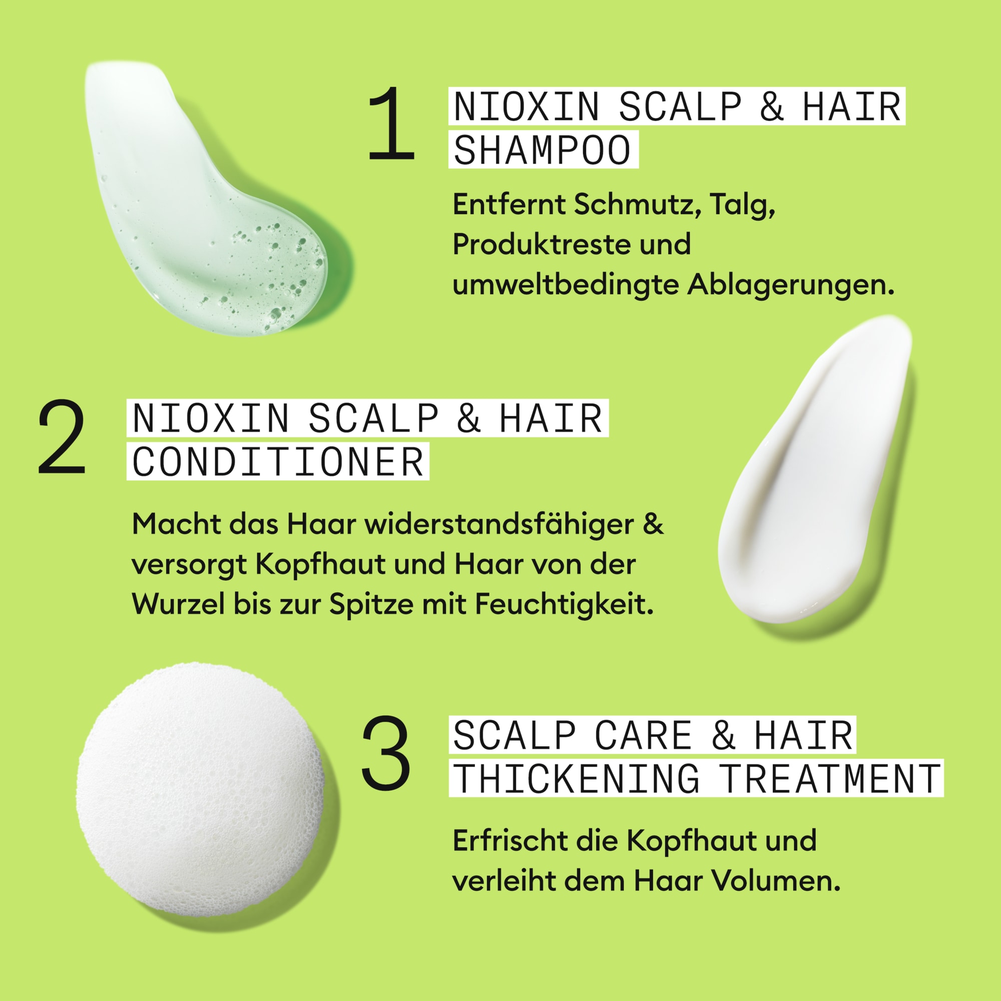 Nioxin Haarpflege-Set »NIOXIN SCALP + HAIR THICKENING SYSTEM 2« nährendes Haarpflege System für sichtbar dünner werdendes Haar