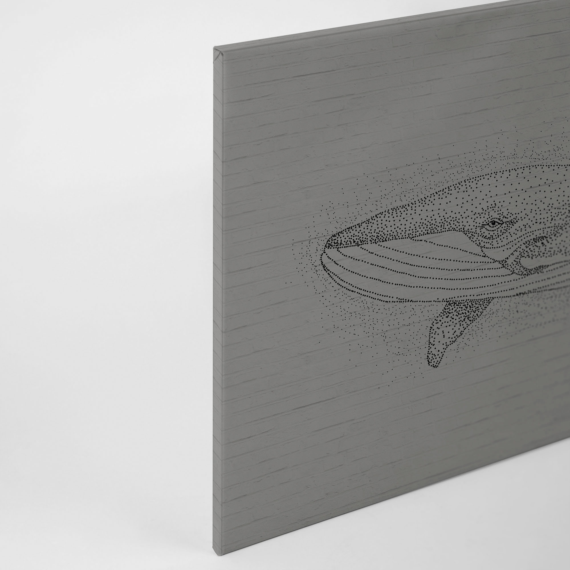 A.S. Création Leinwandbild »titan« Kunst | Tiere 1 Stk. tlg. Schwarz-Weiß Zeichnung Wal Keilrahmen Leinwand-Bild Wohnzimmer modern