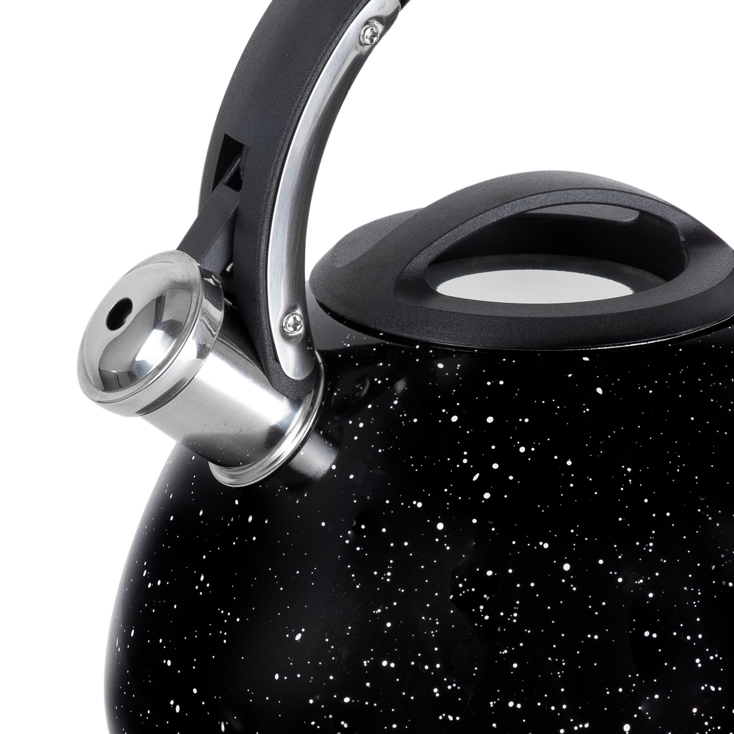 RESTO Kitchenware Wasserkessel »Lyra, Flötenkessel 2,7 l mit wärmespeicherndem Boden im Geschenkkarton«, Edelstahl, (1 tlg.), mit ergonomischem, wärmeableitenden Bakelit-Griff