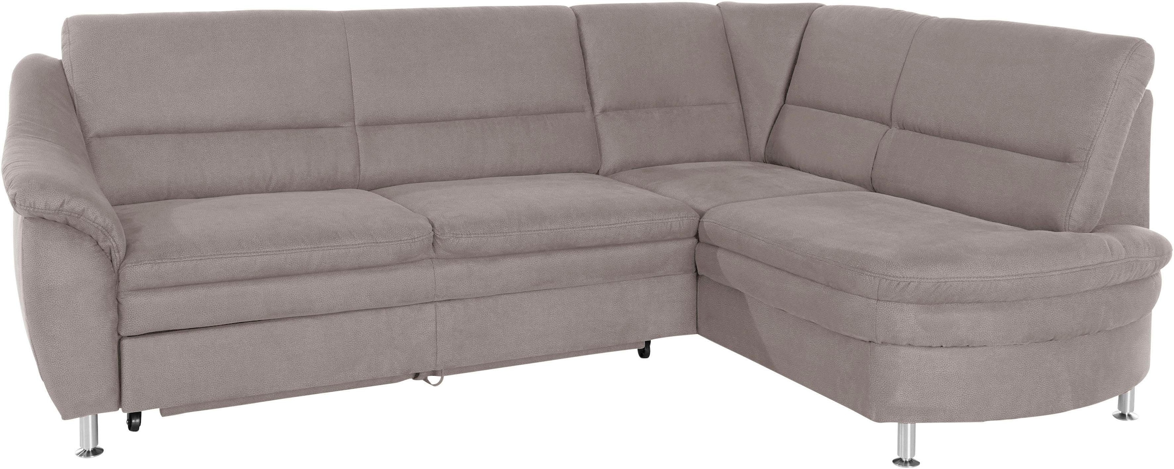 Places of Style Ecksofa »Cardoso L-Form«, Federkern, wahlweise mit Bett, Schubkasten