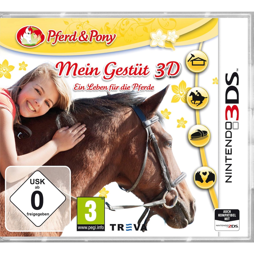 Treva Spielesoftware »Mein Gestüt 3D - Ein Leben Für Die Pferde«, Nintendo 3DS