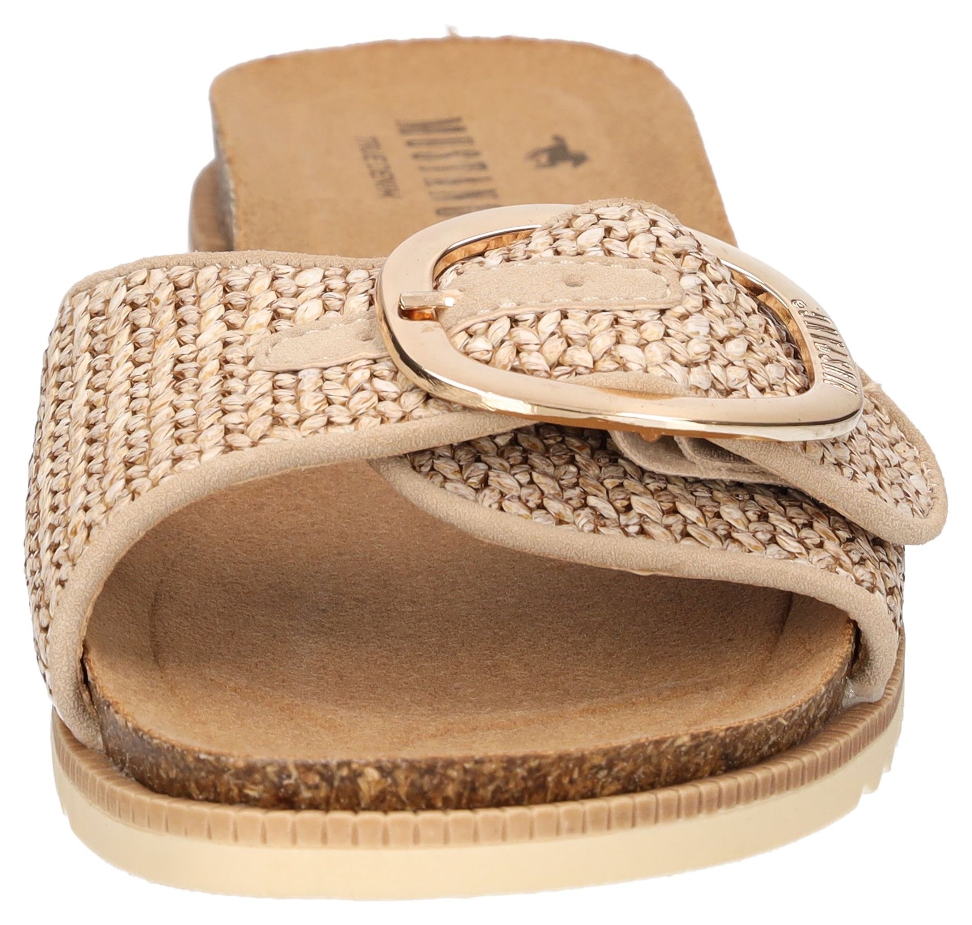 Mustang Shoes Pantolette  , Flats, Sommerschuh, Sandale in Flechtoptik