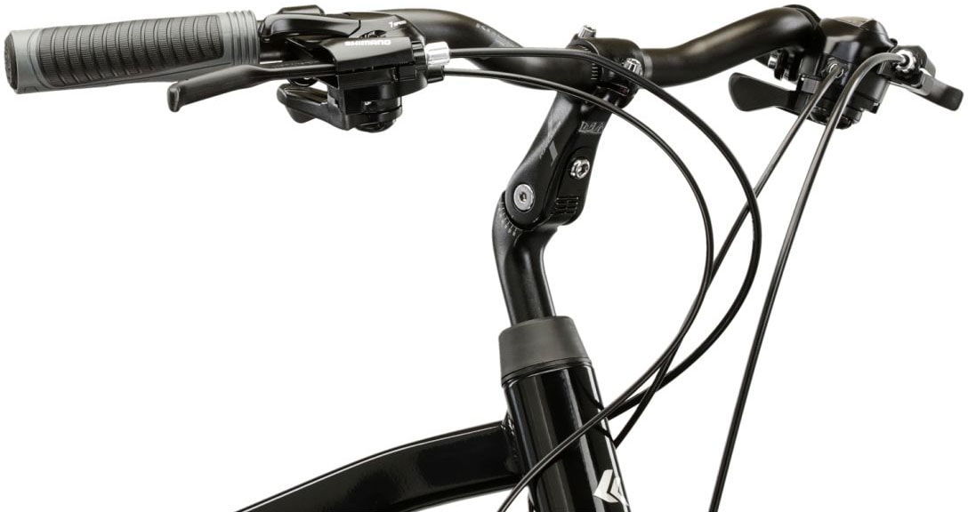 Kross Trekkingrad »Herren-Trekkingrad 28" Trans 1.0 Schwarz 21 Gänge« 21 Gang Shimano TOURNEY TY300 Schaltwerk Kettenschaltung