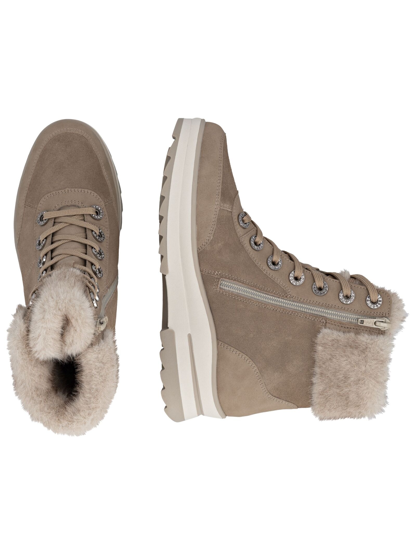 Remonte Schnürstiefelette »Remonte Stiefelette Veloursleder/Textil«