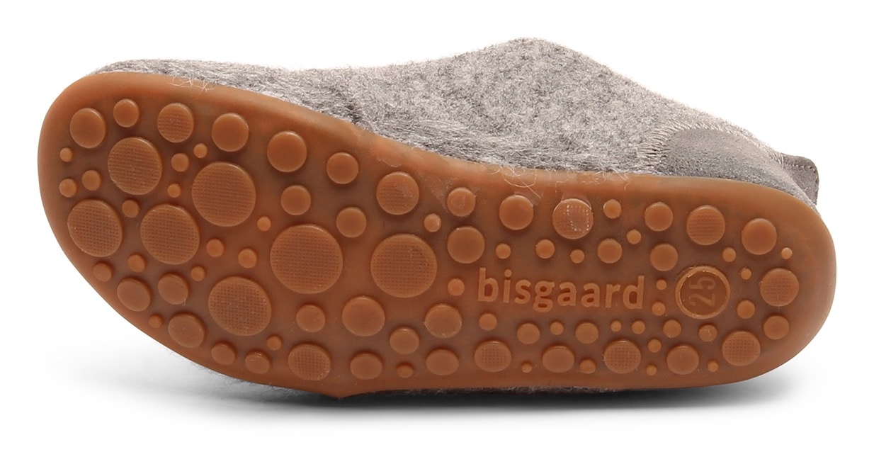 Bisgaard Hausschuh »casual wool«, Klettschuh mit Lammwolle gefüttert, Größenschablone zum Download