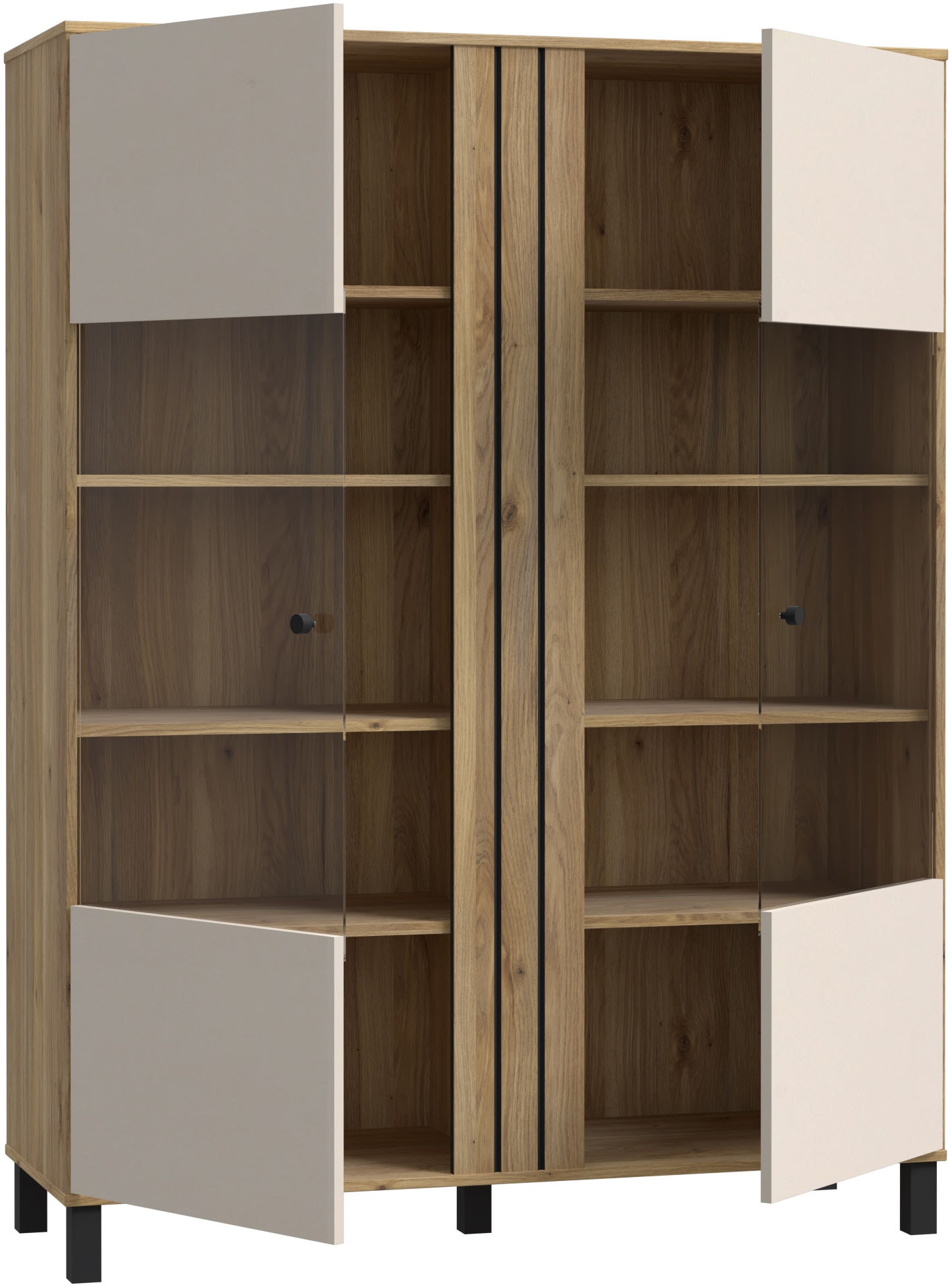 FORTE Highboard »Killarney«, Highboardvitrine, Stauraum, Soft Close