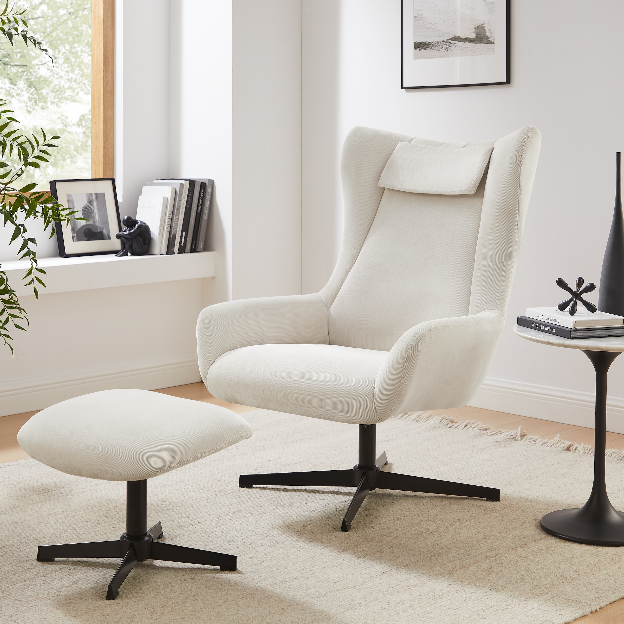 SalesFever Sessel »Savannah Bequemer Sessel« Set, 2 Stk. tlg. mit Drehfunkt günstig online kaufen